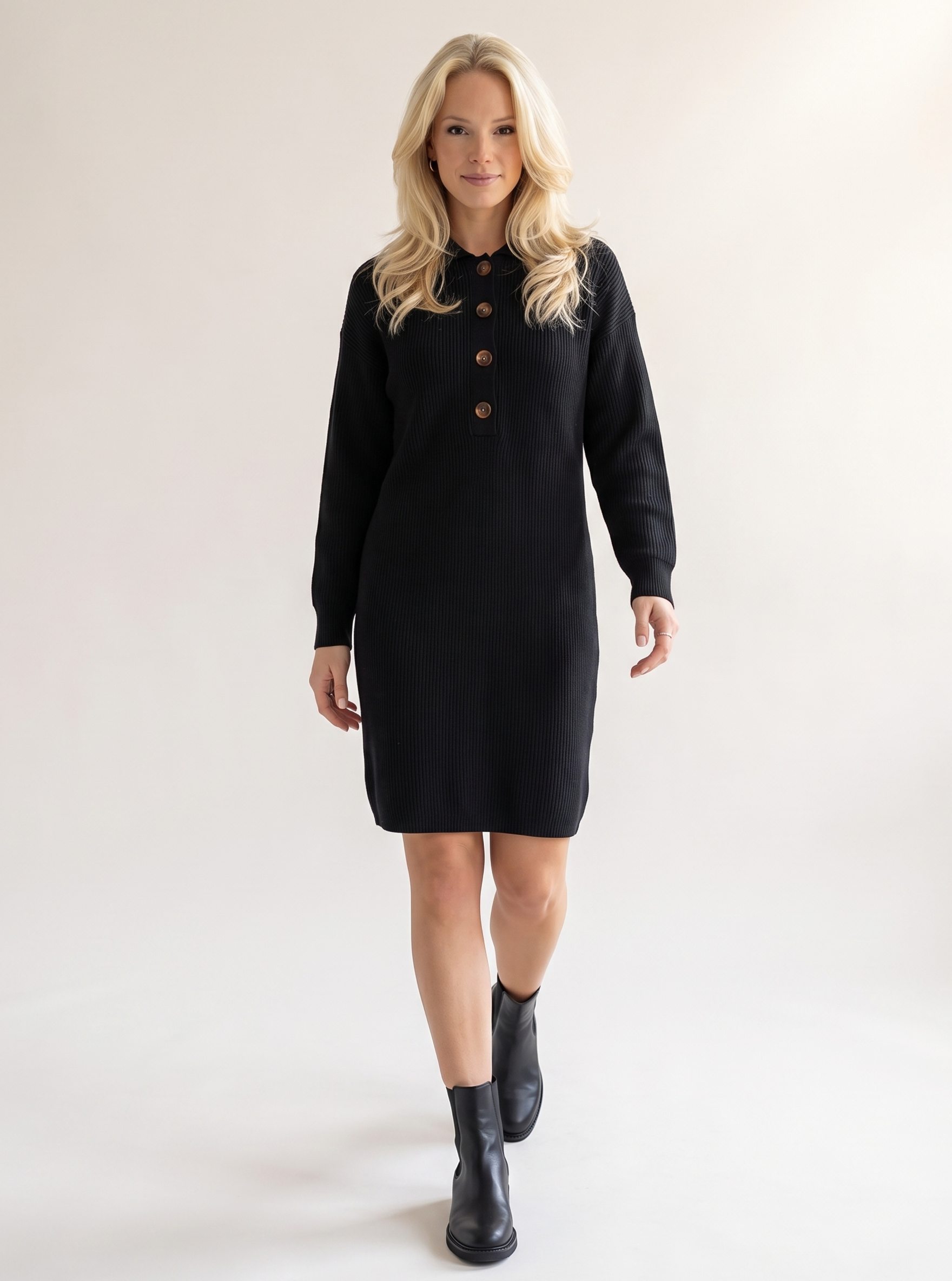 Button Knit Dress