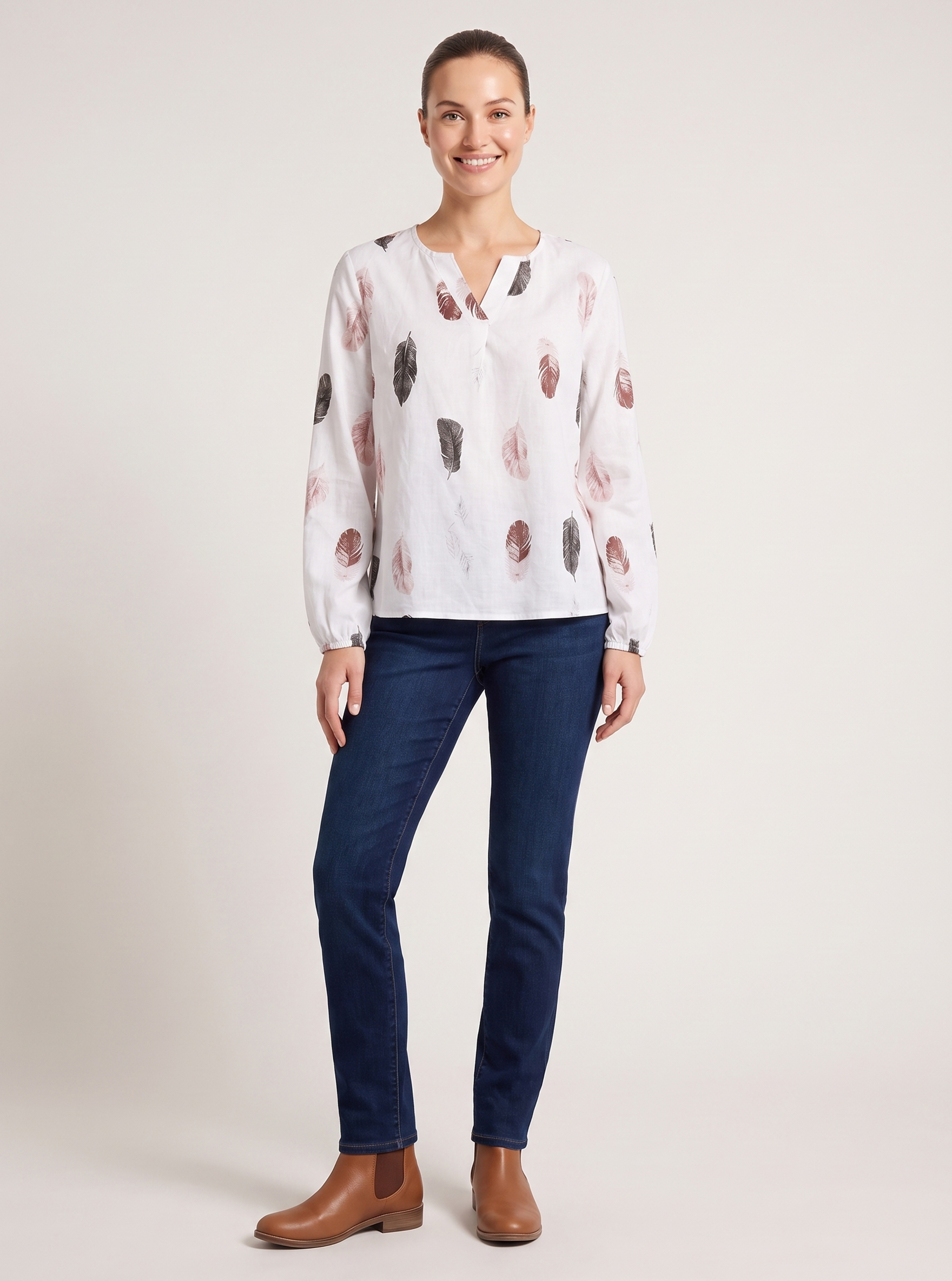 Relaxed Printed Blouse