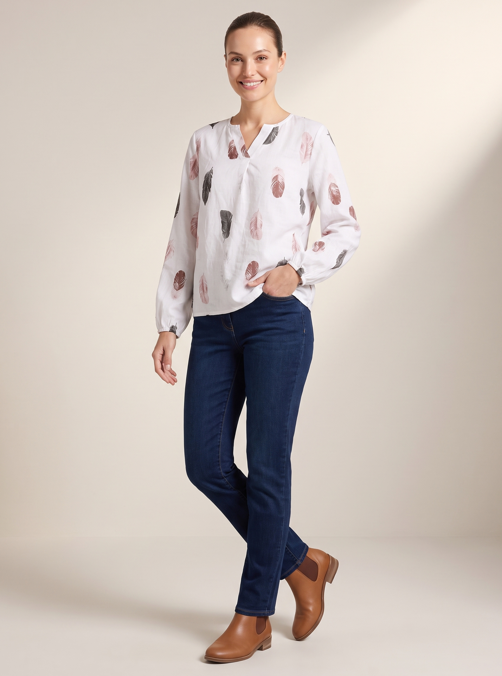 Relaxed Printed Blouse