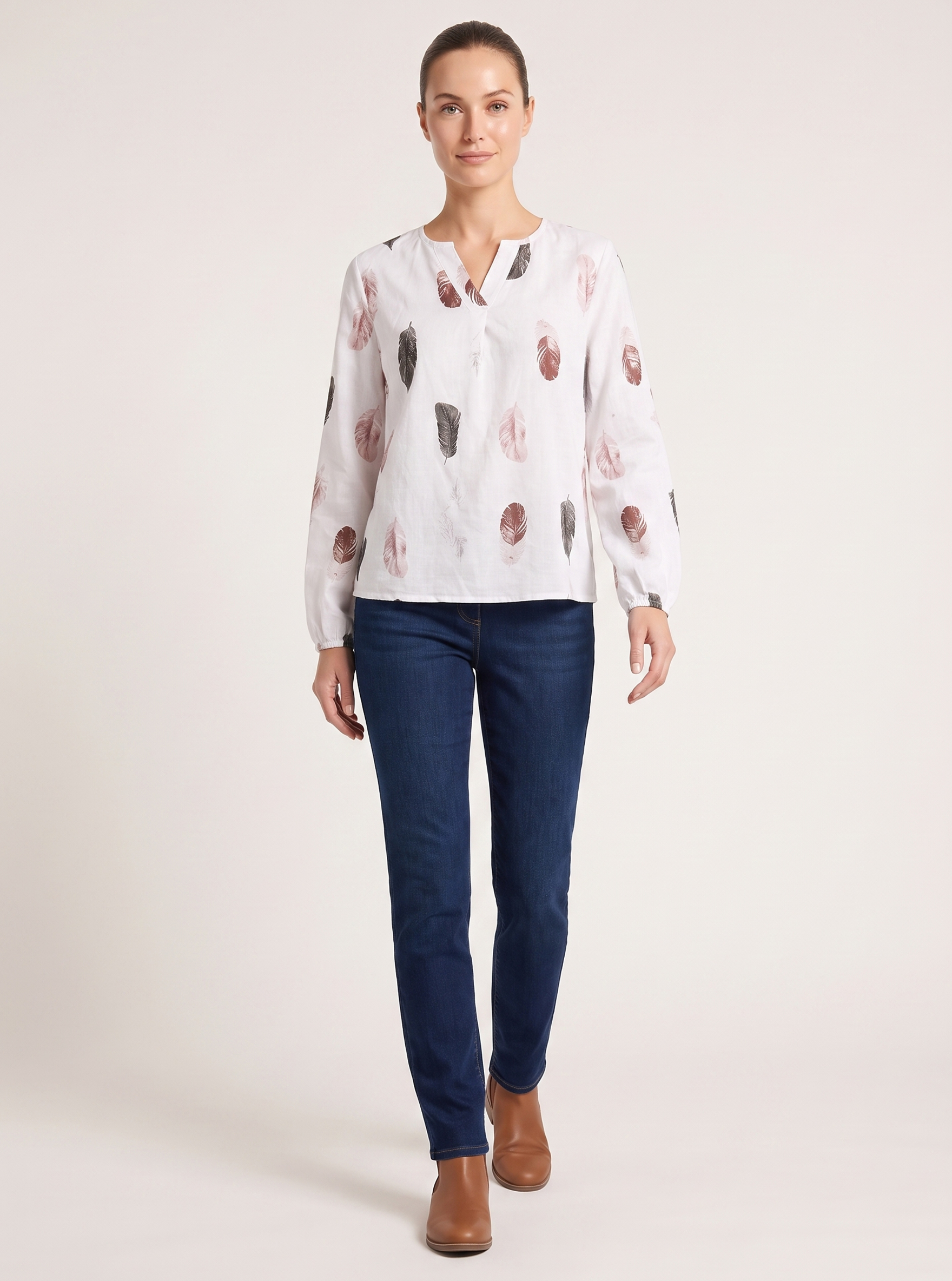 Relaxed Printed Blouse
