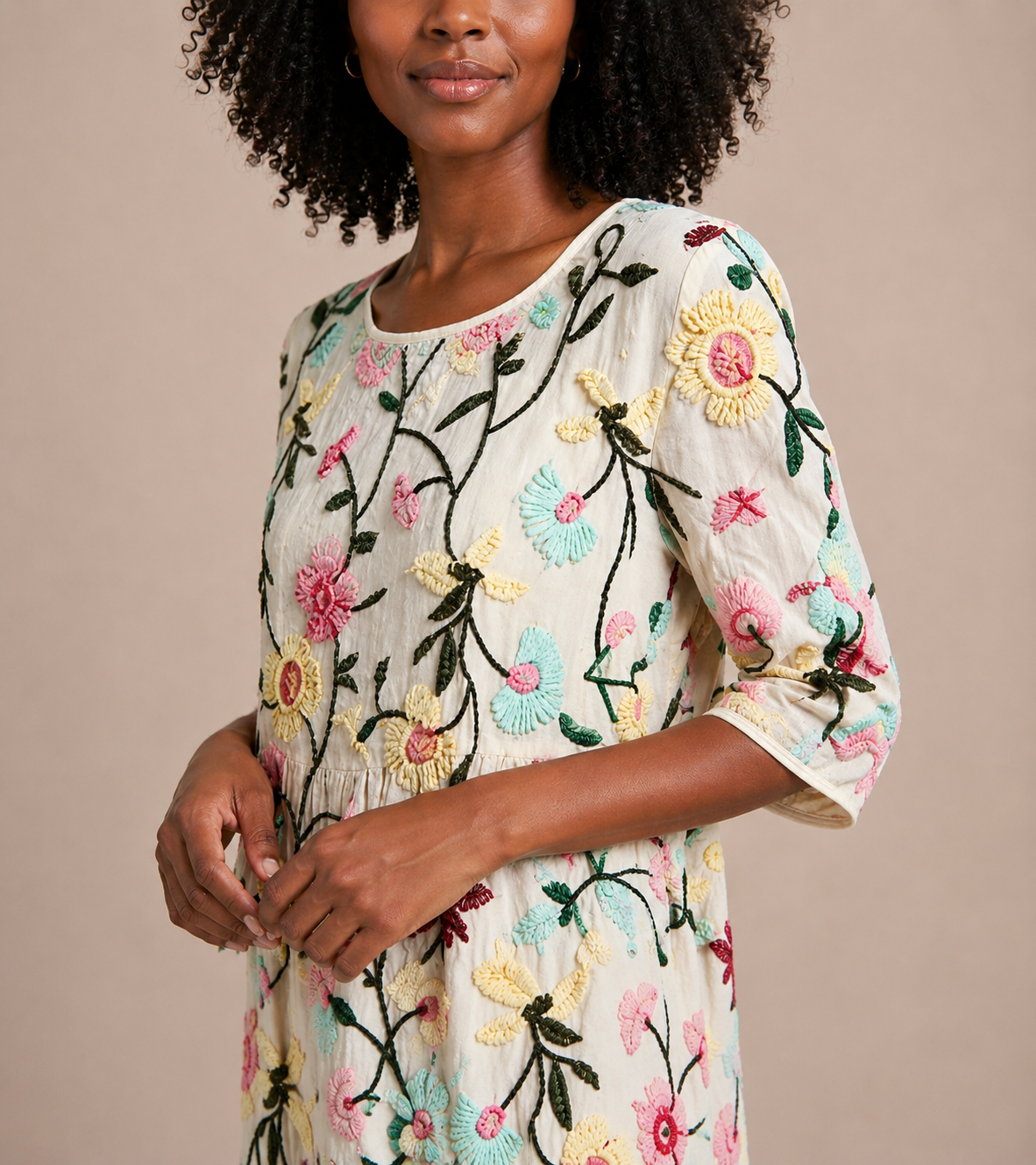 Botanical Midi Dress