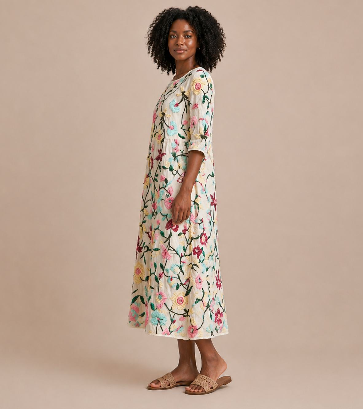 Botanical Midi Dress