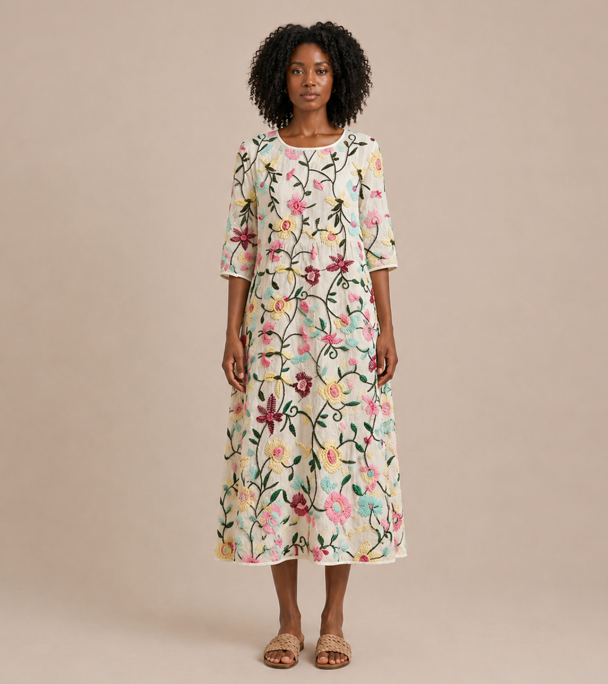 Botanical Midi Dress