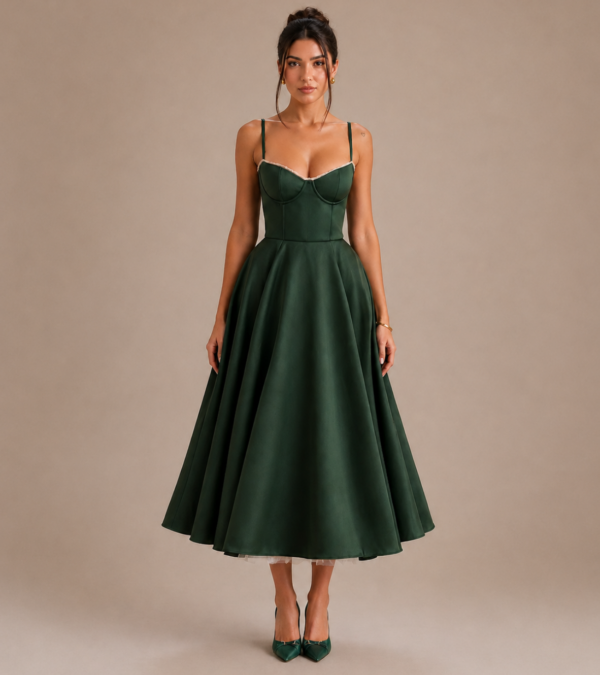Bustier Midi Dress