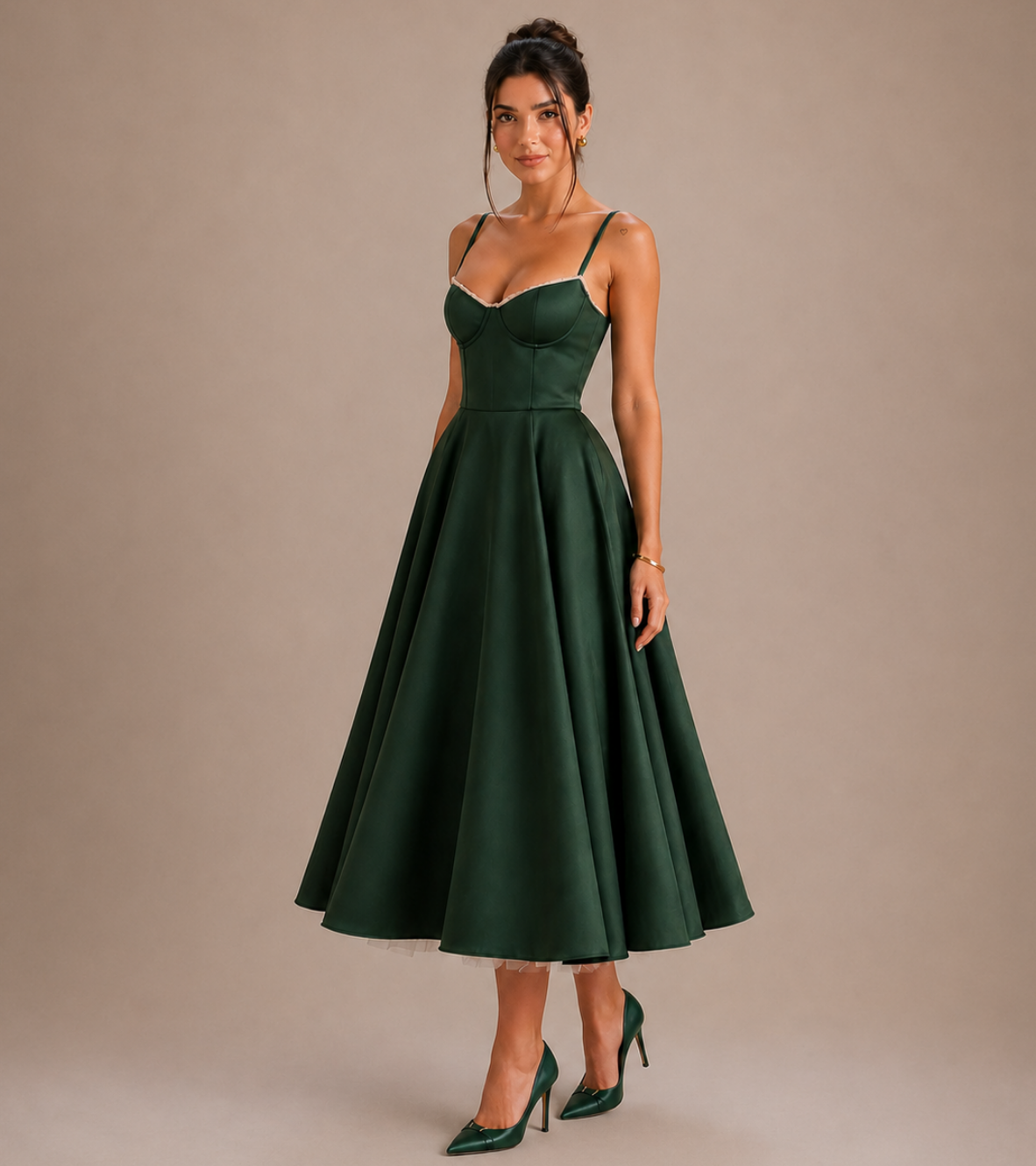 Bustier Midi Dress