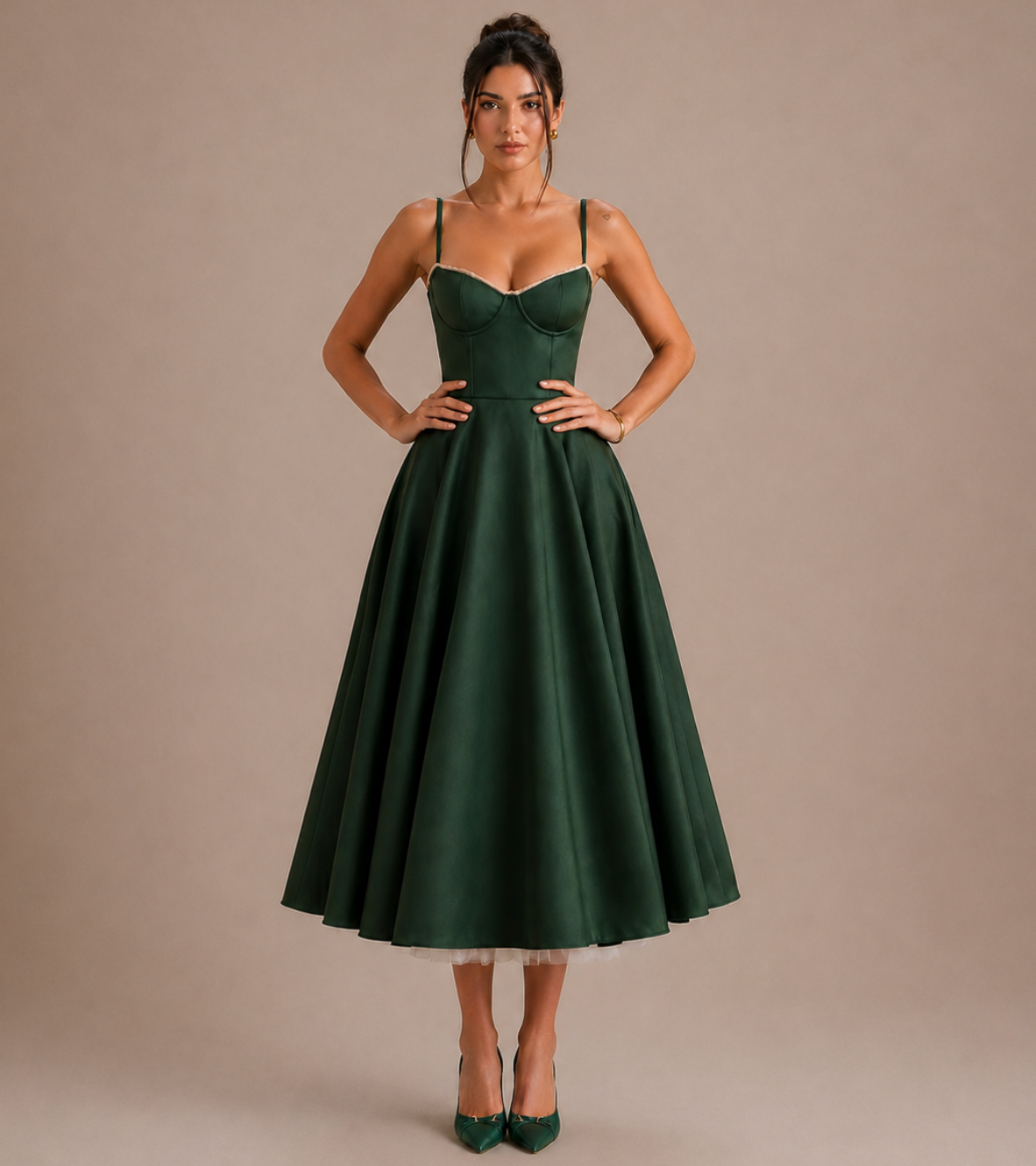 Bustier Midi Dress