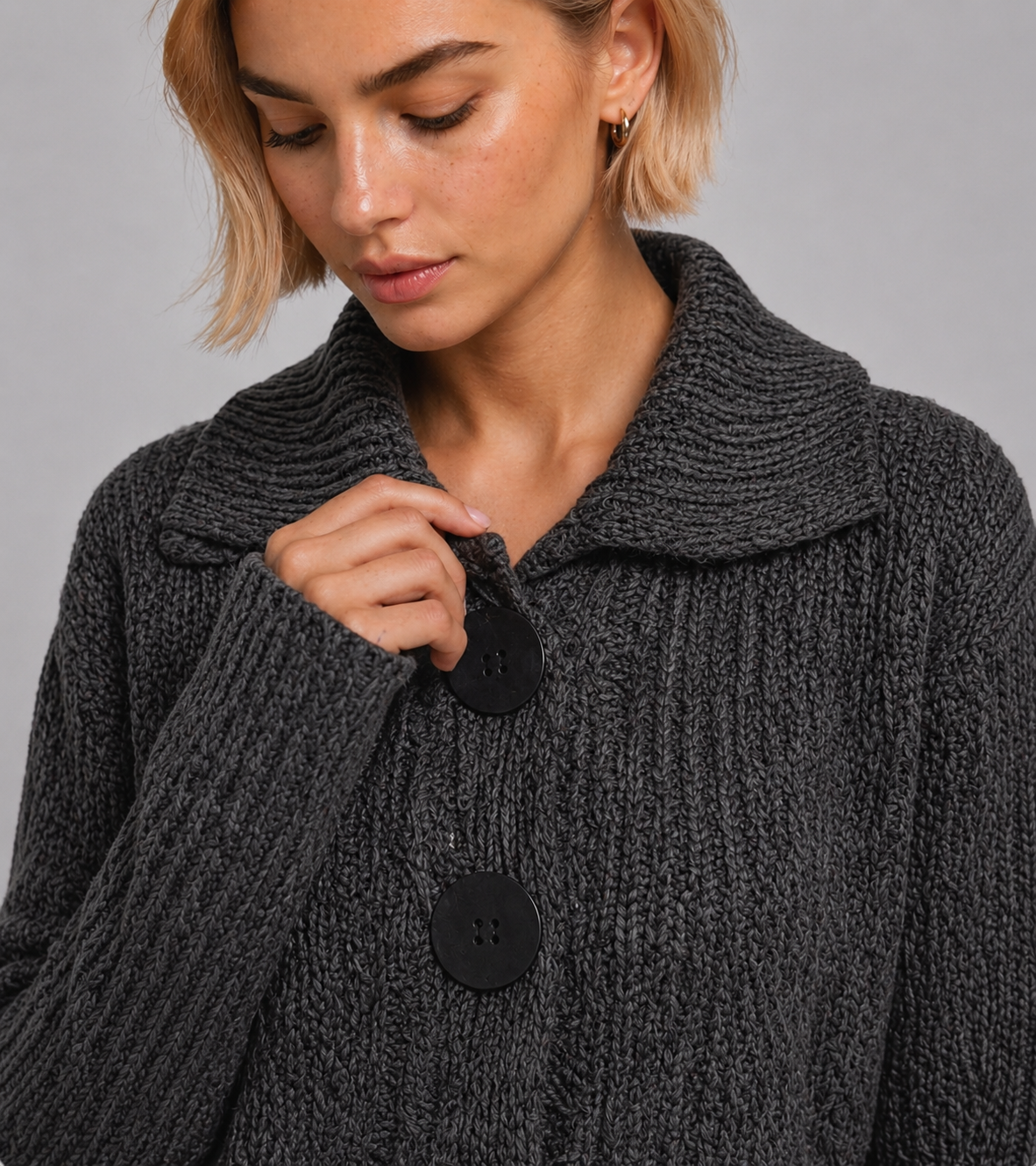Button Knit Cardigan