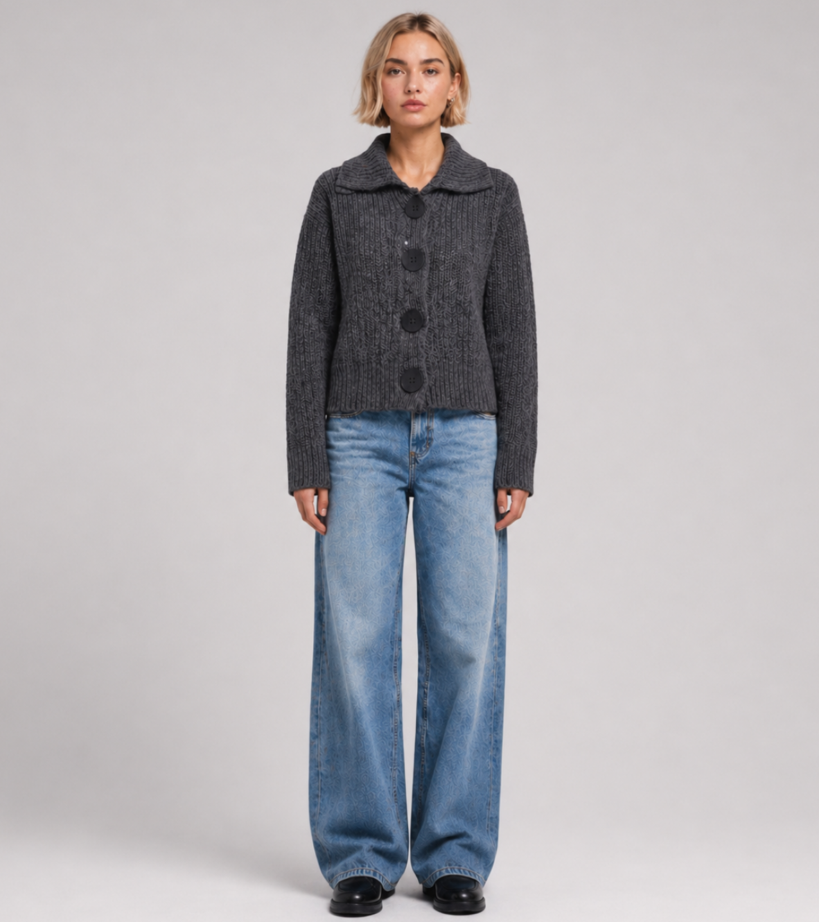 Button Knit Cardigan