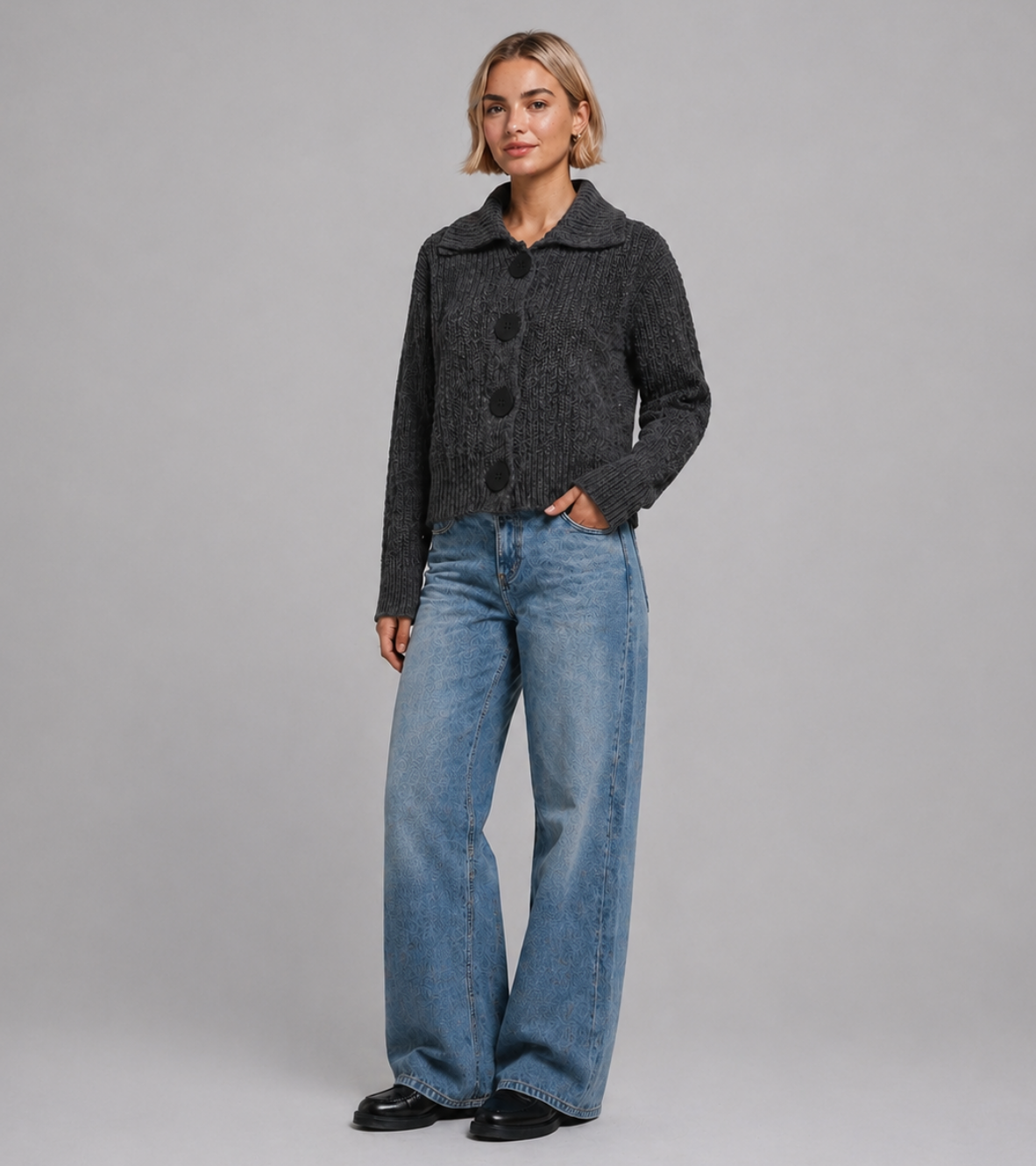 Button Knit Cardigan