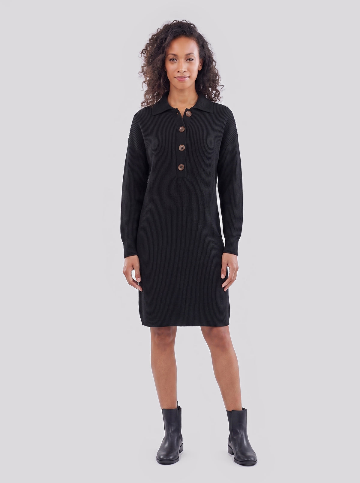 Button Knit Dress