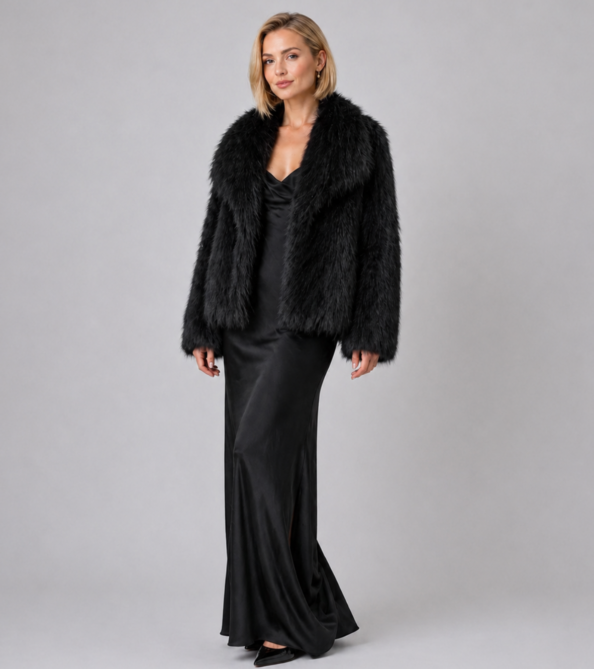 Evening Faux Fur Jacket