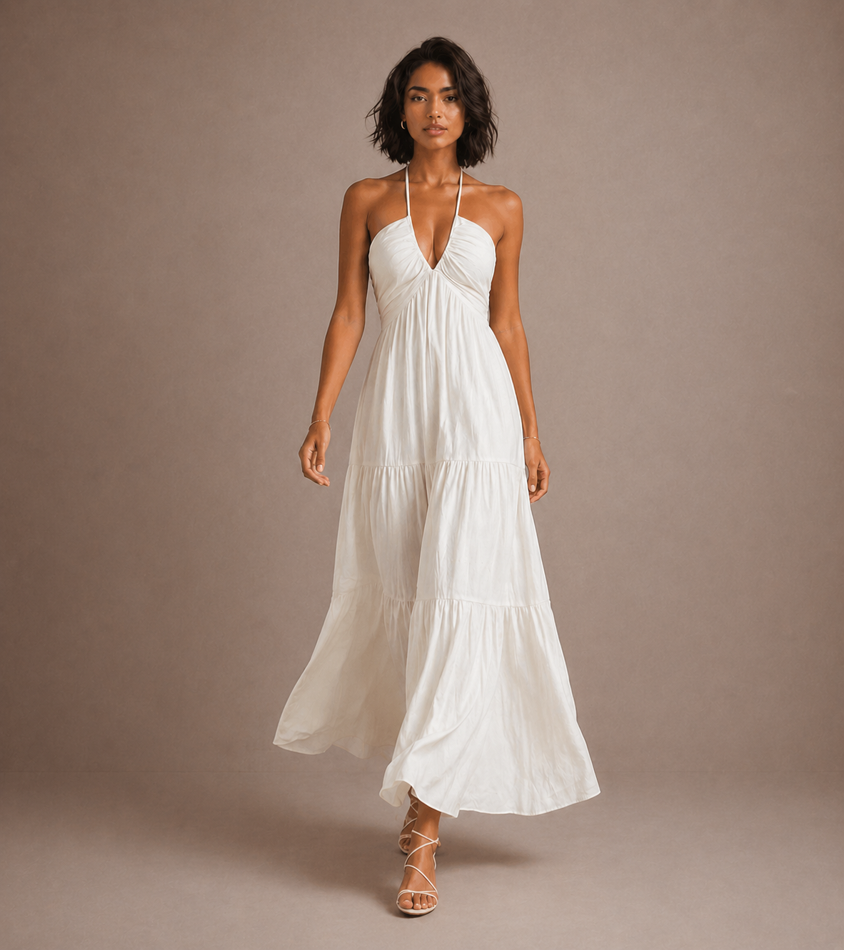 Halter Neck Maxi Dress