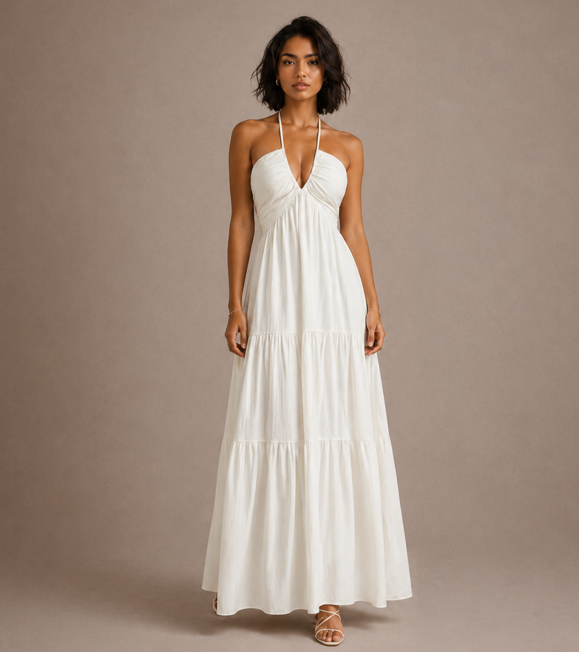 Halter Neck Maxi Dress