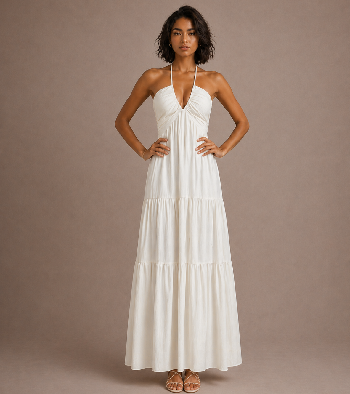 Halter Neck Maxi Dress