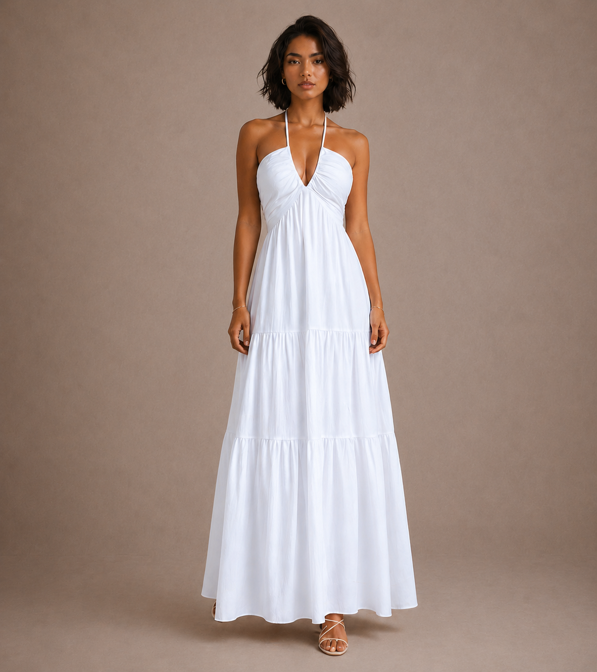 Halter Neck Maxi Dress