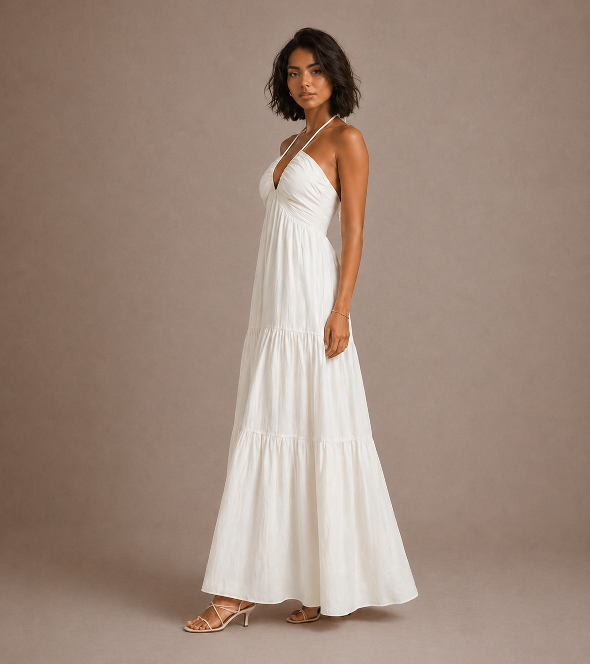Halter Neck Maxi Dress