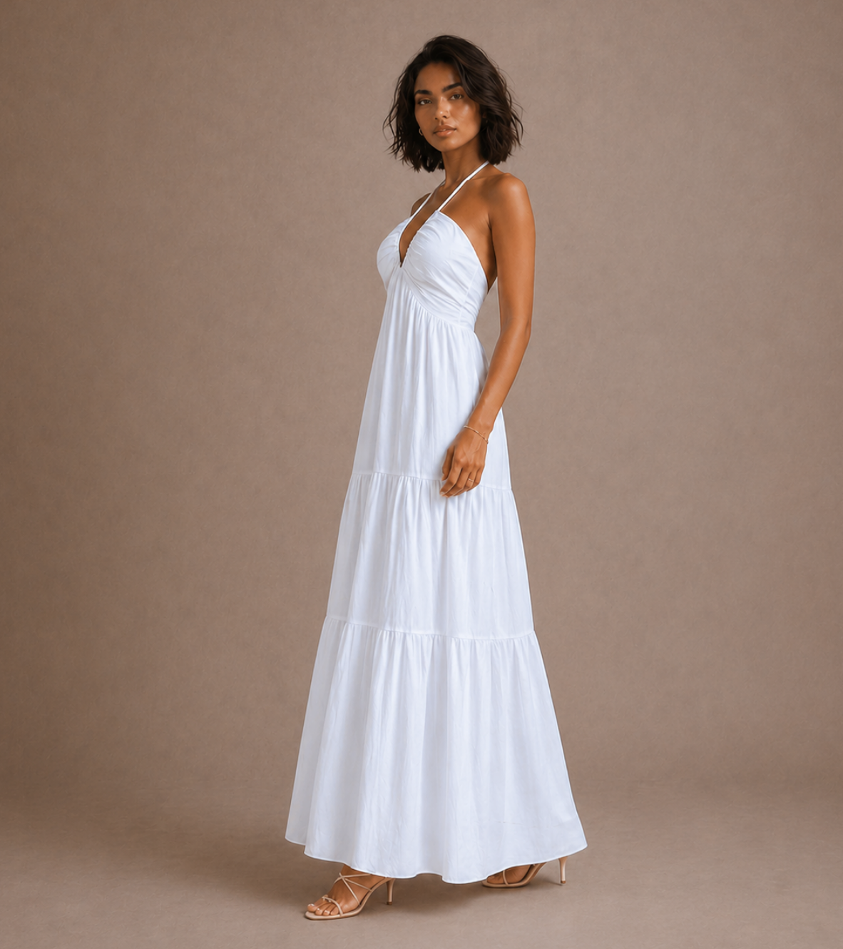 Halter Neck Maxi Dress