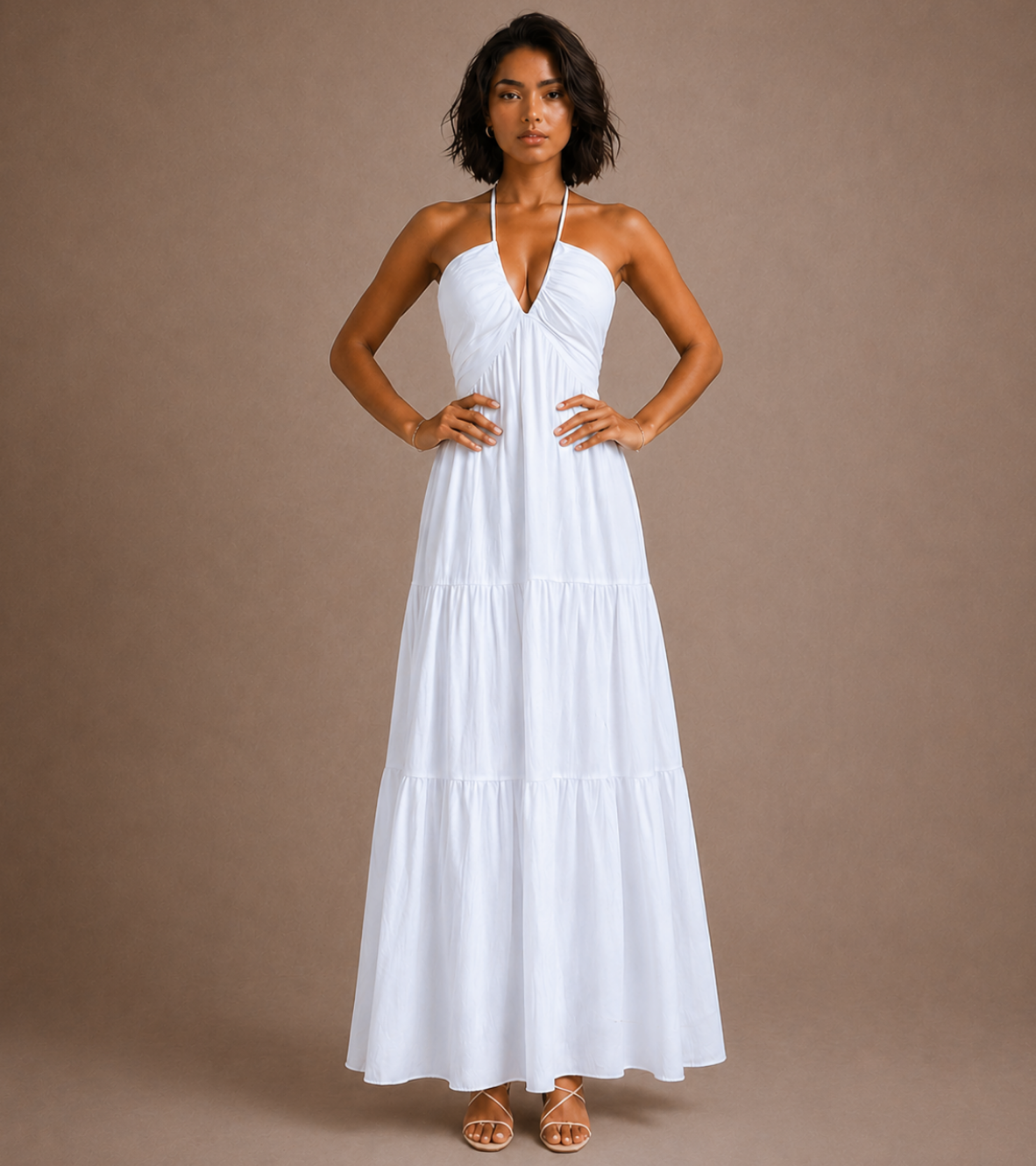 Halter Neck Maxi Dress