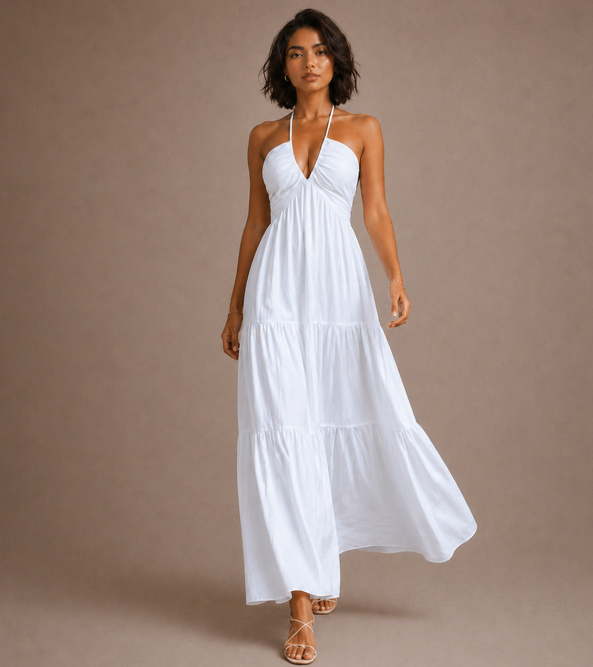 Halter Neck Maxi Dress