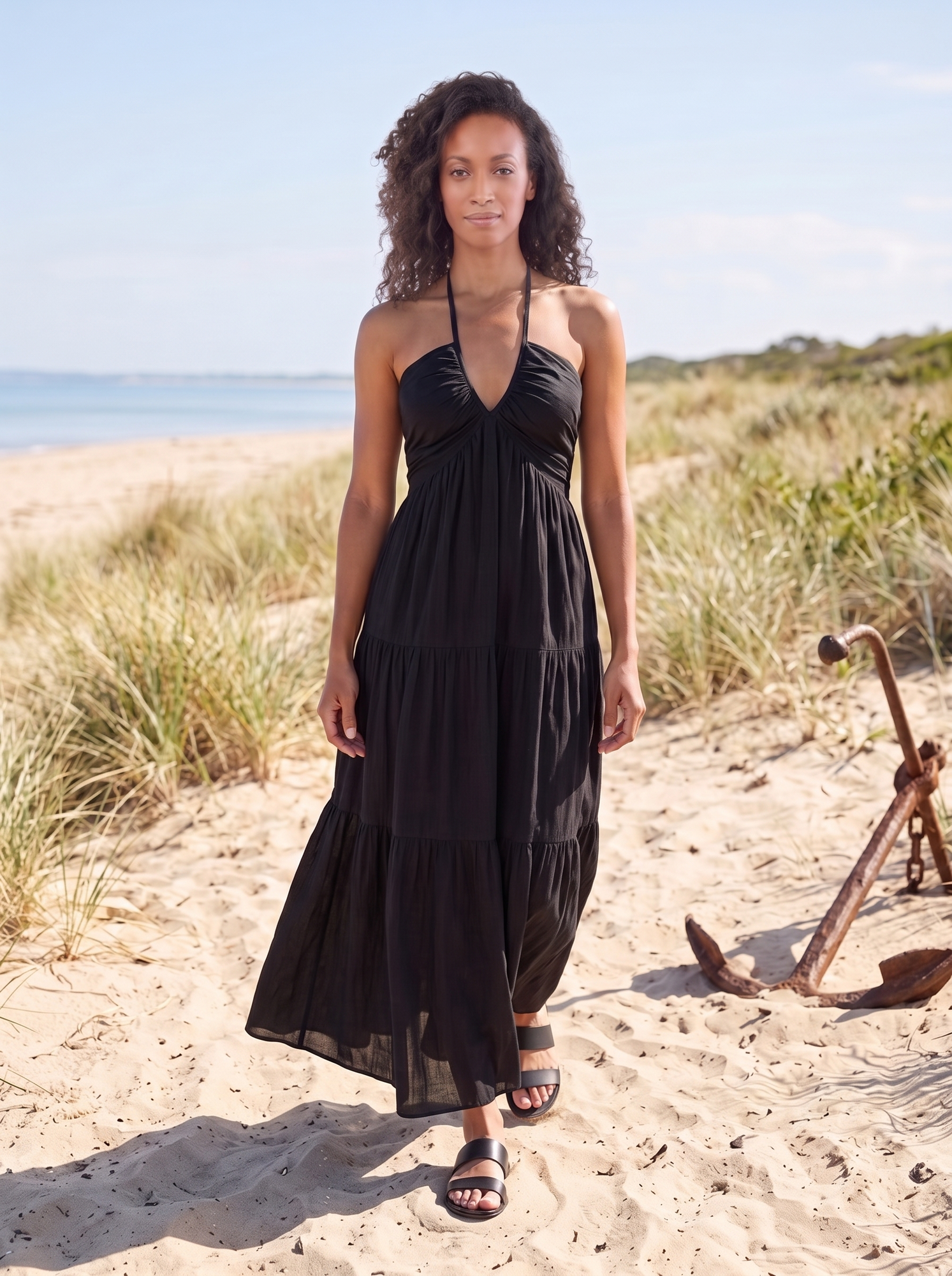 Halter Neck Maxi Dress