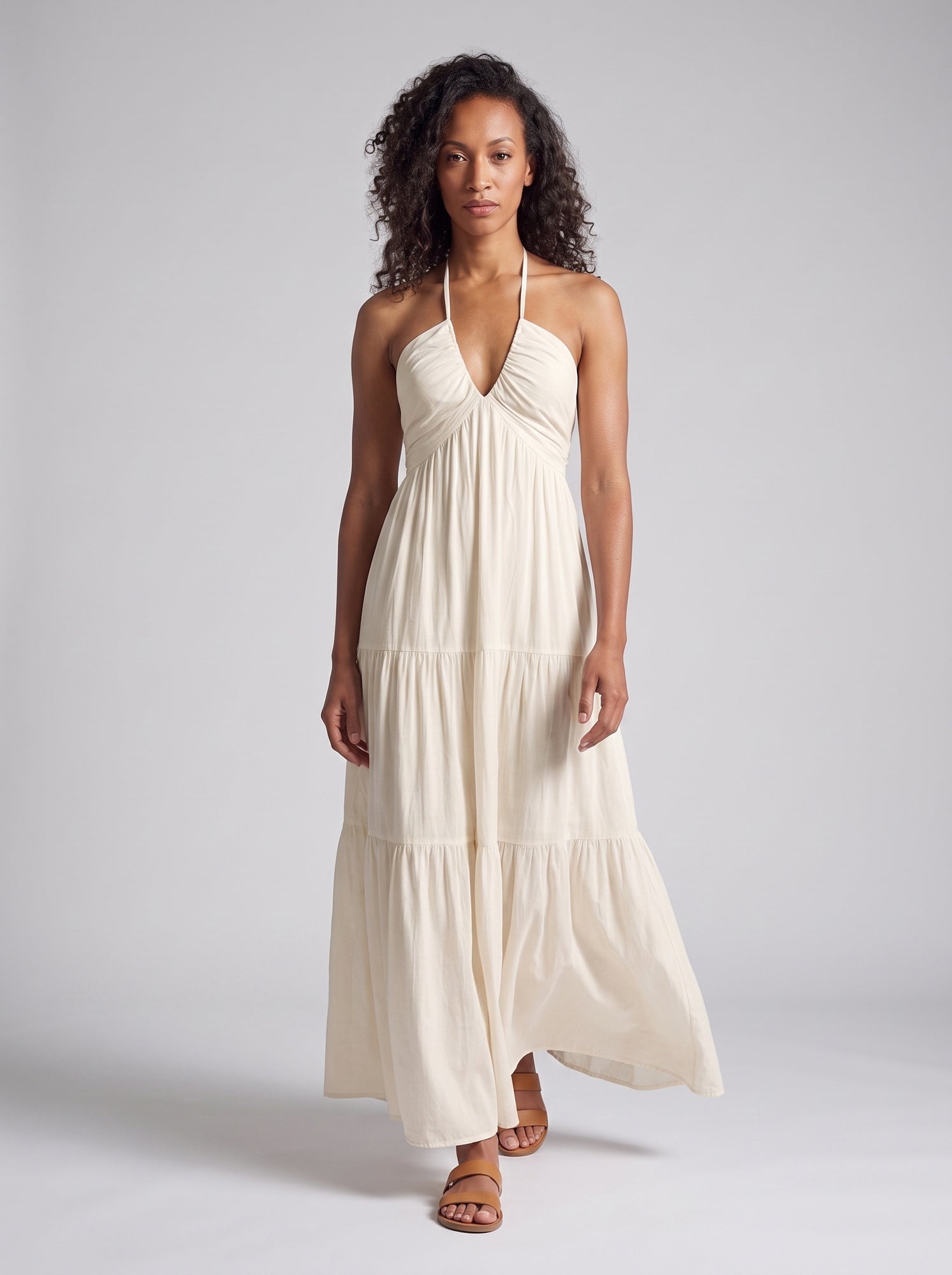 Halter Neck Maxi Dress
