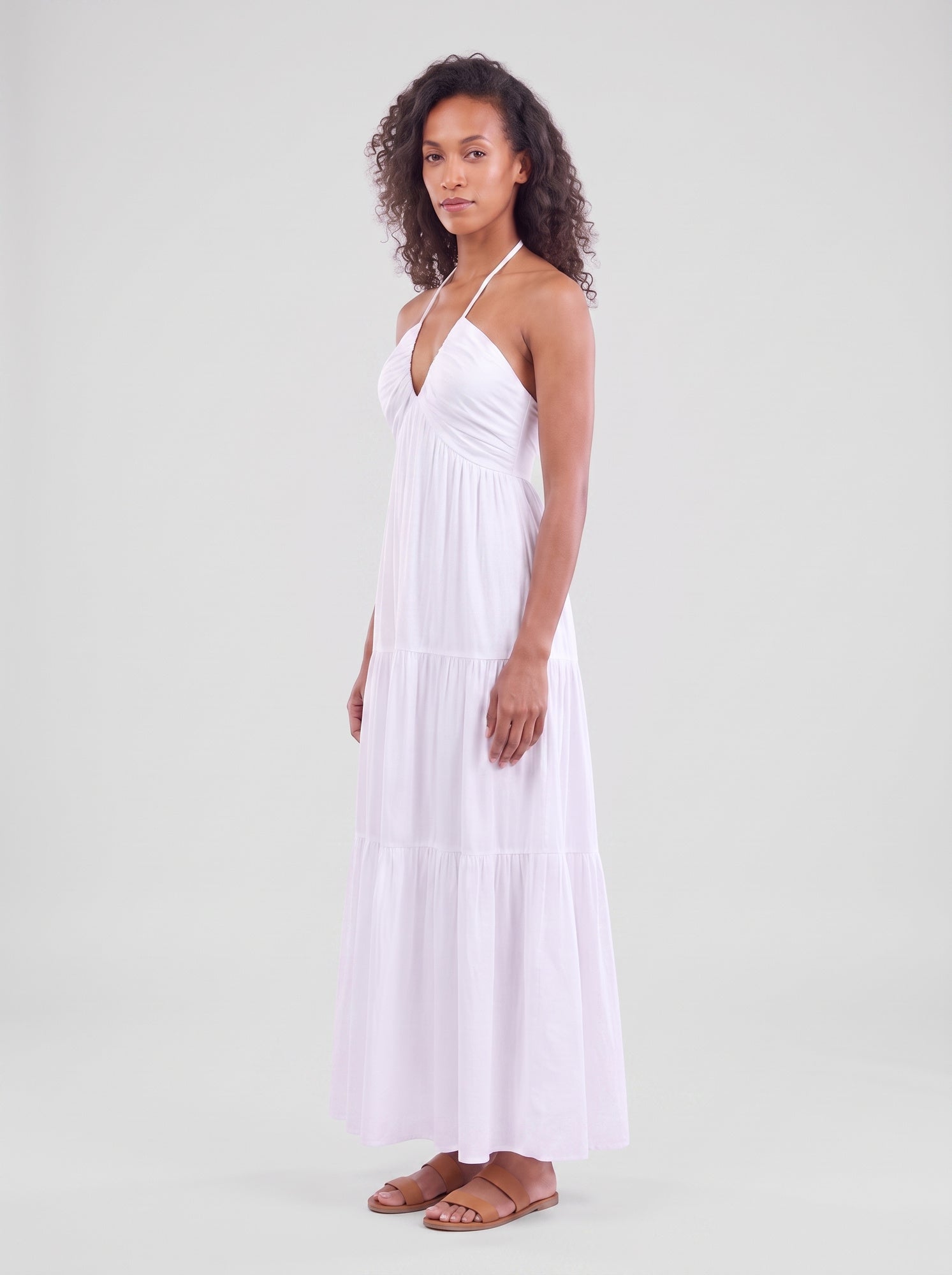 Halter Neck Maxi Dress