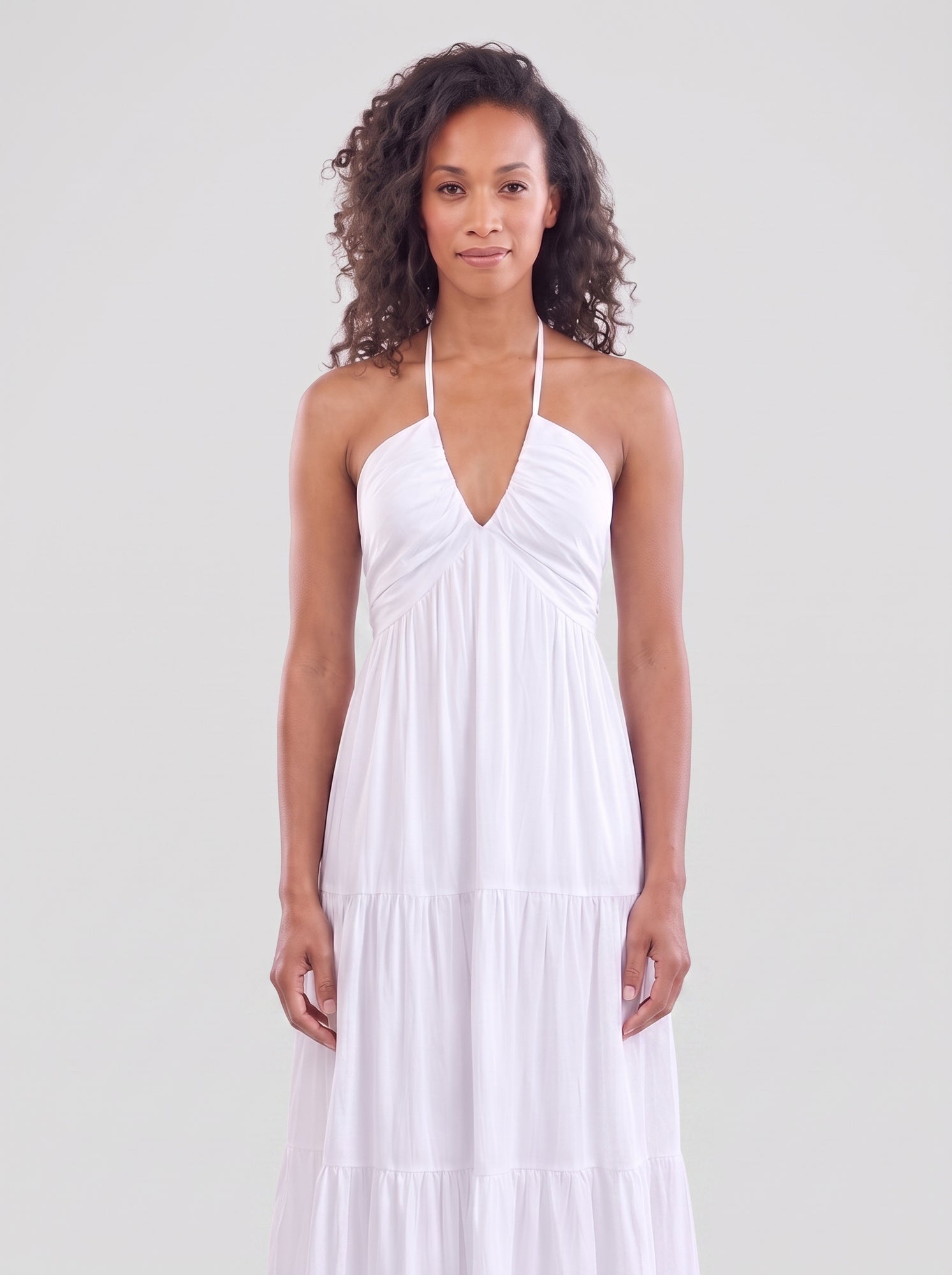 Halter Neck Maxi Dress