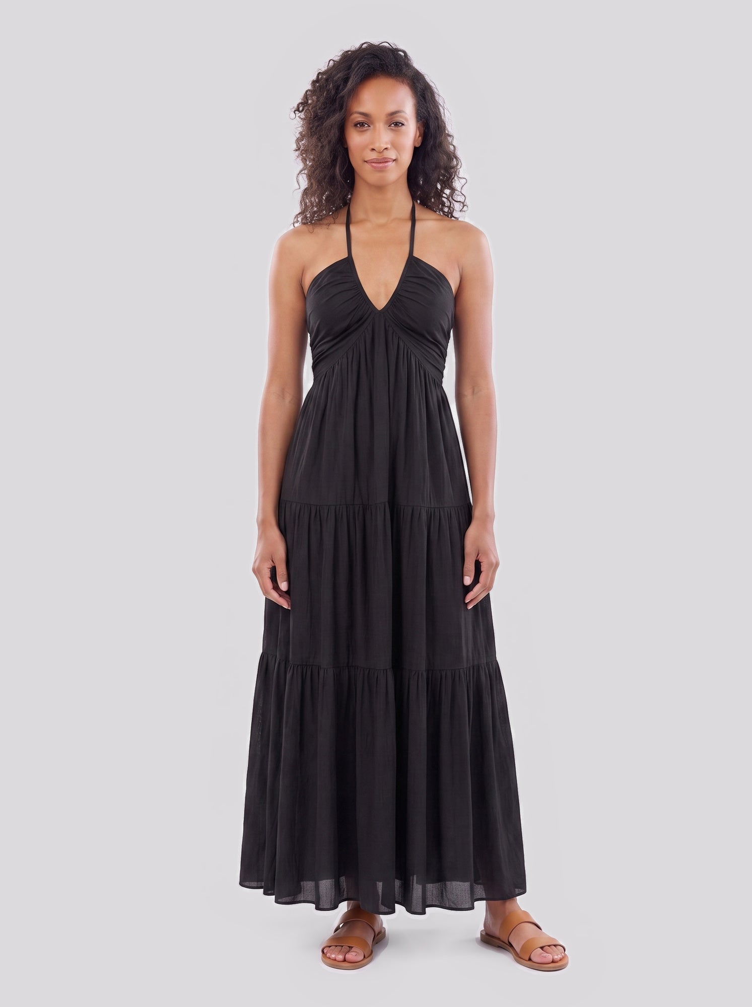 Halter Neck Maxi Dress