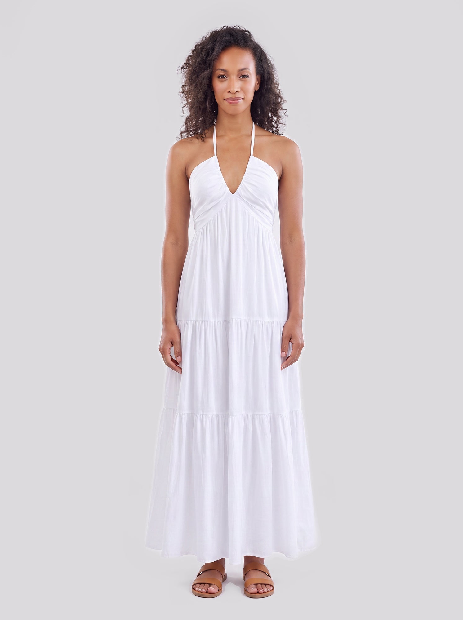 Halter Neck Maxi Dress