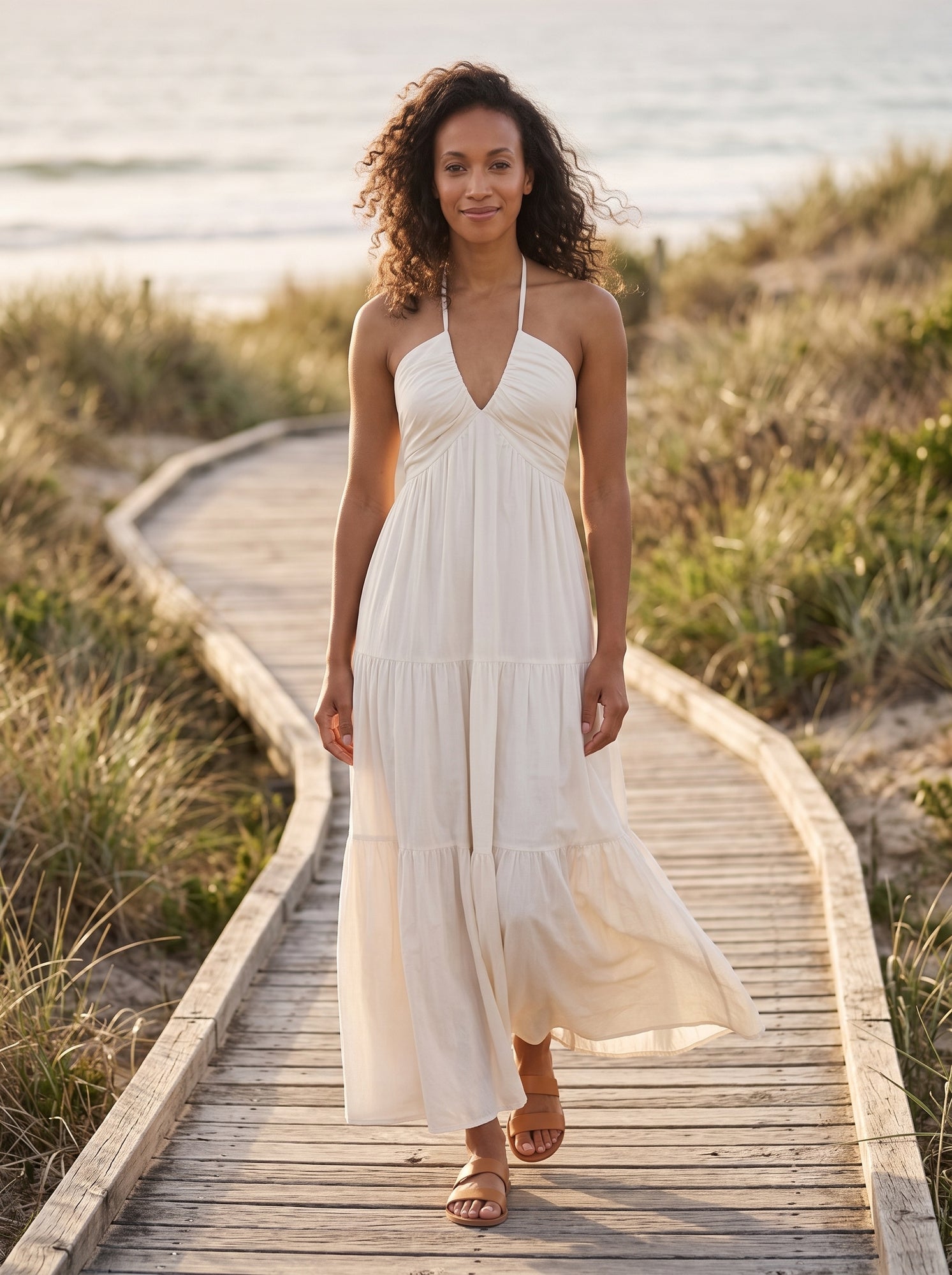 Halter Neck Maxi Dress