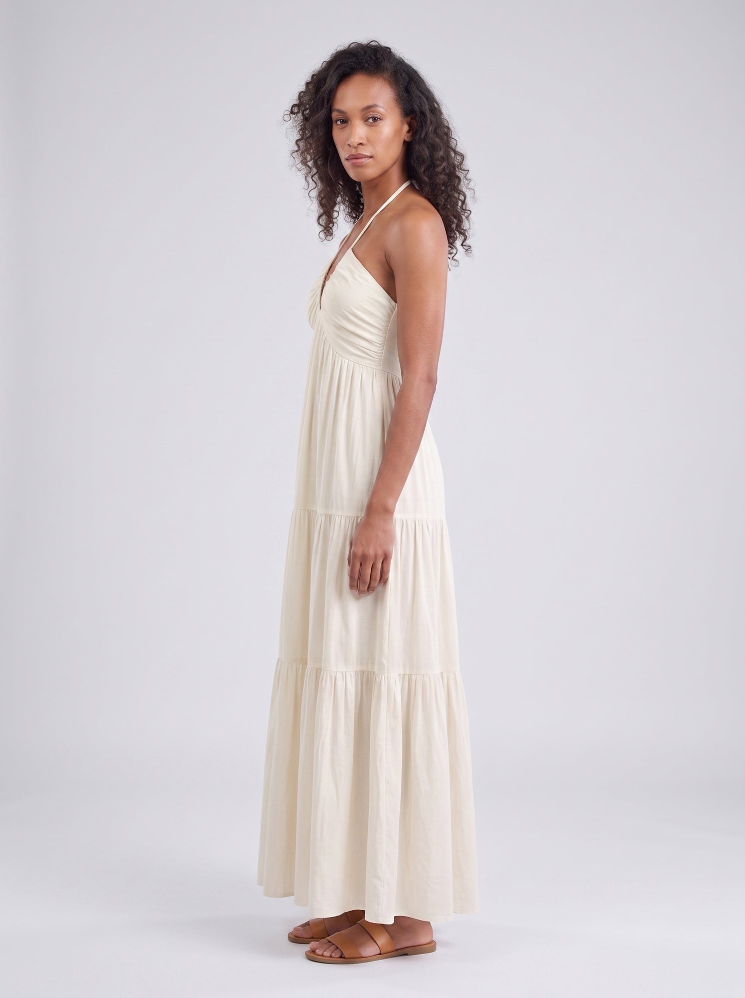 Halter Neck Maxi Dress