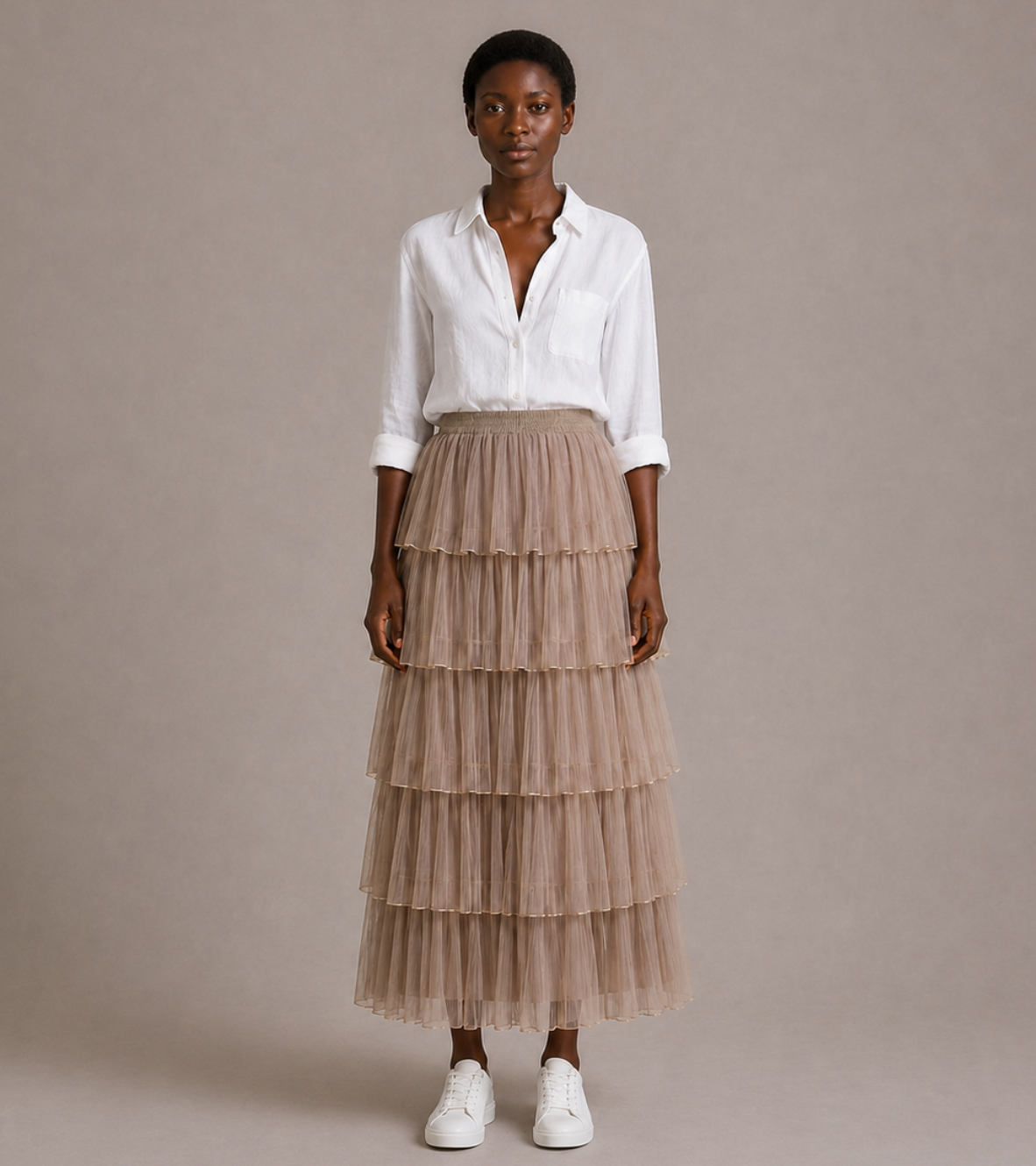 Layered Tulle Skirt