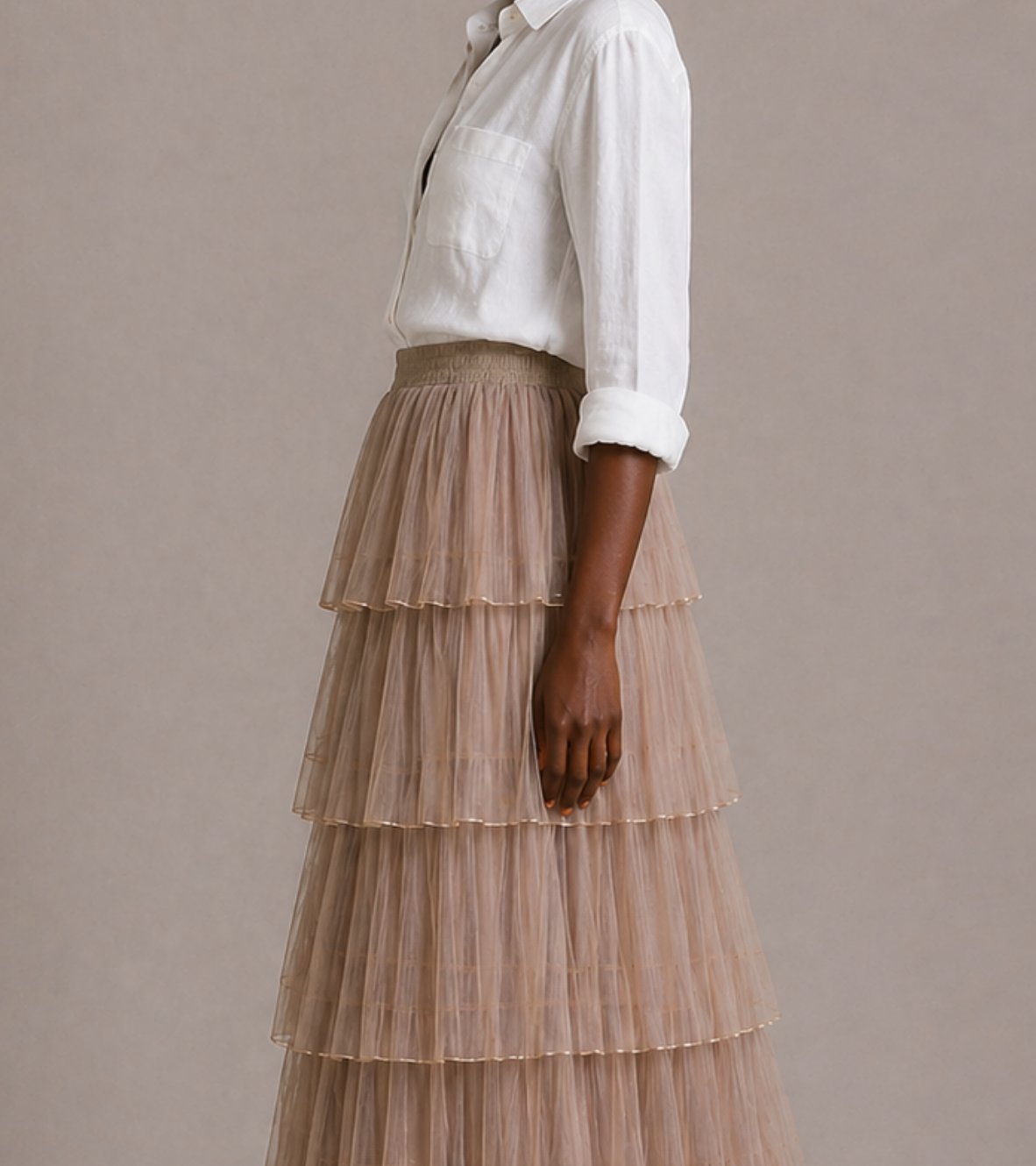Layered Tulle Skirt