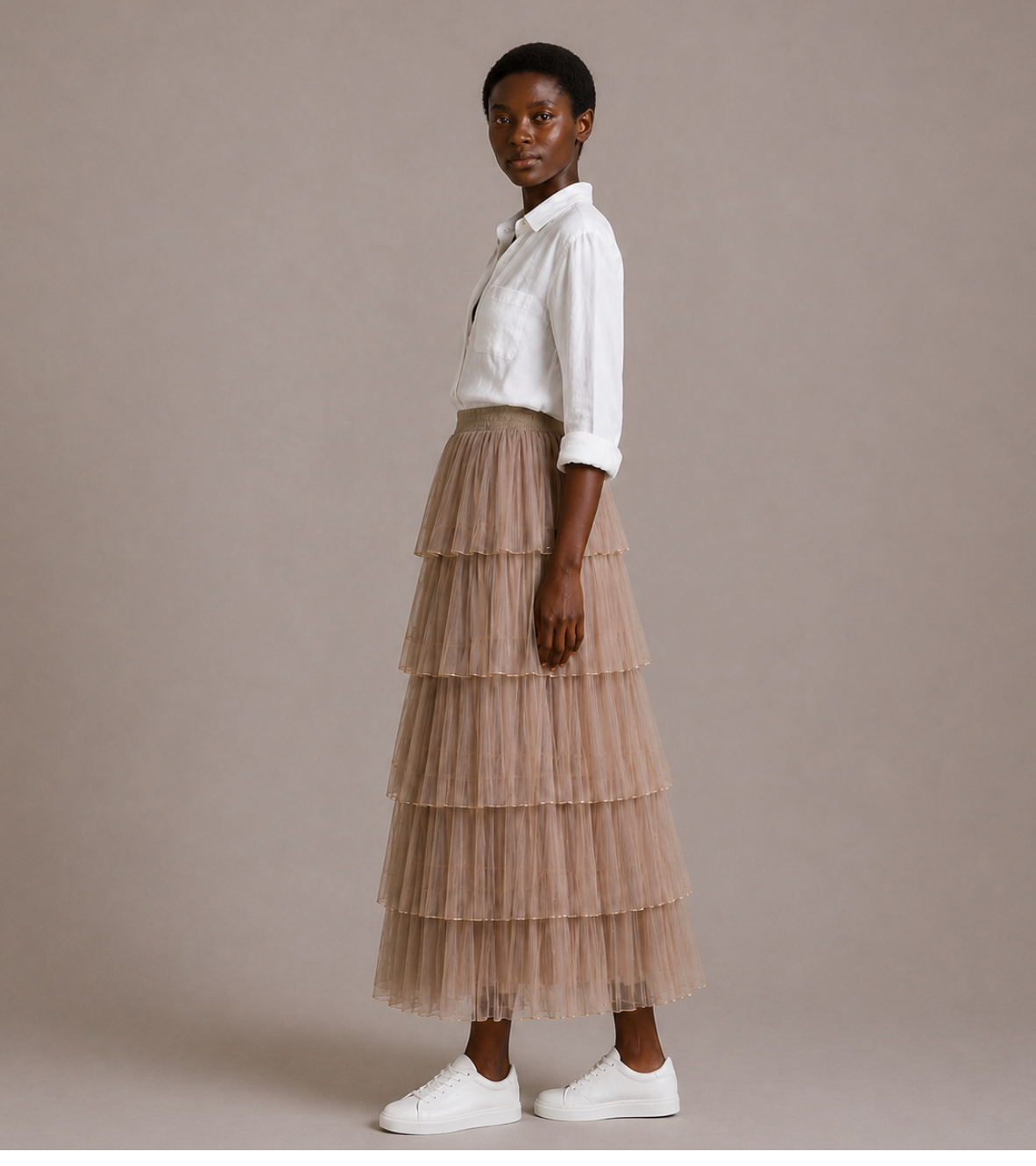 Layered Tulle Skirt