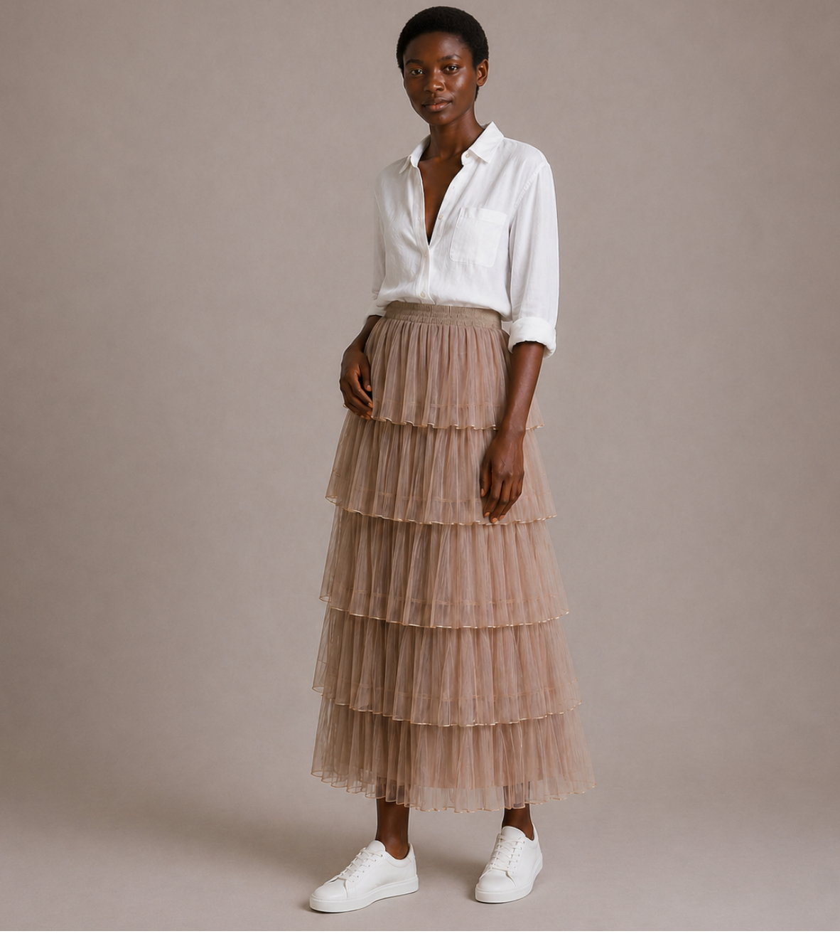 Layered Tulle Skirt