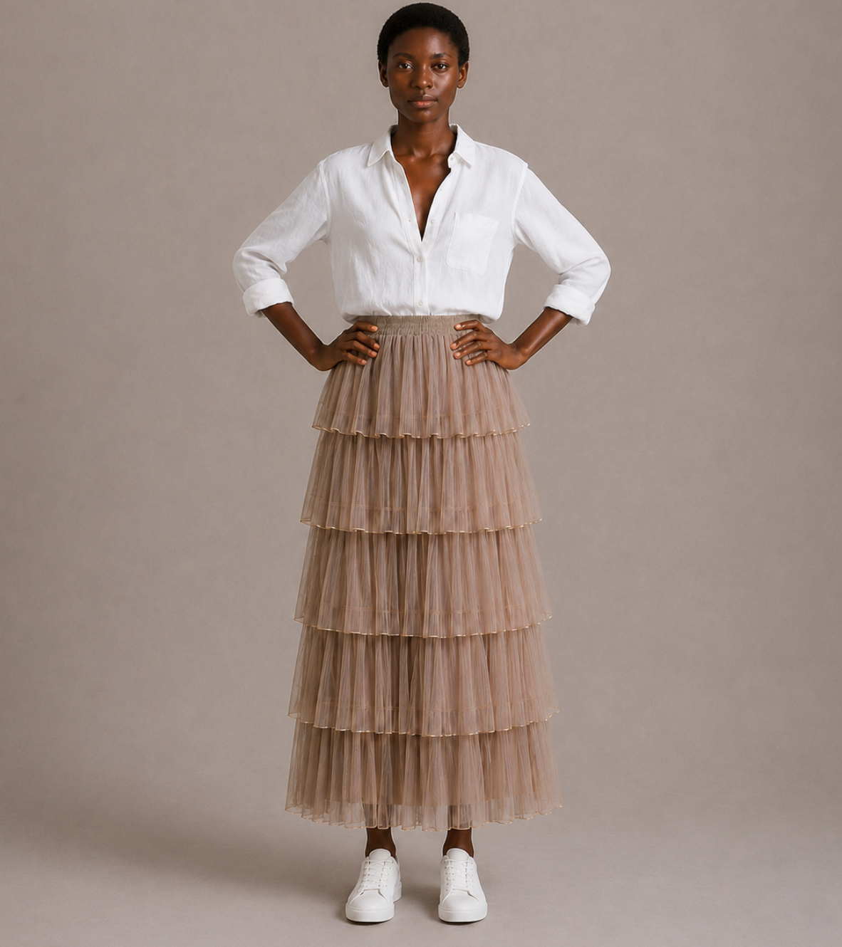 Layered Tulle Skirt