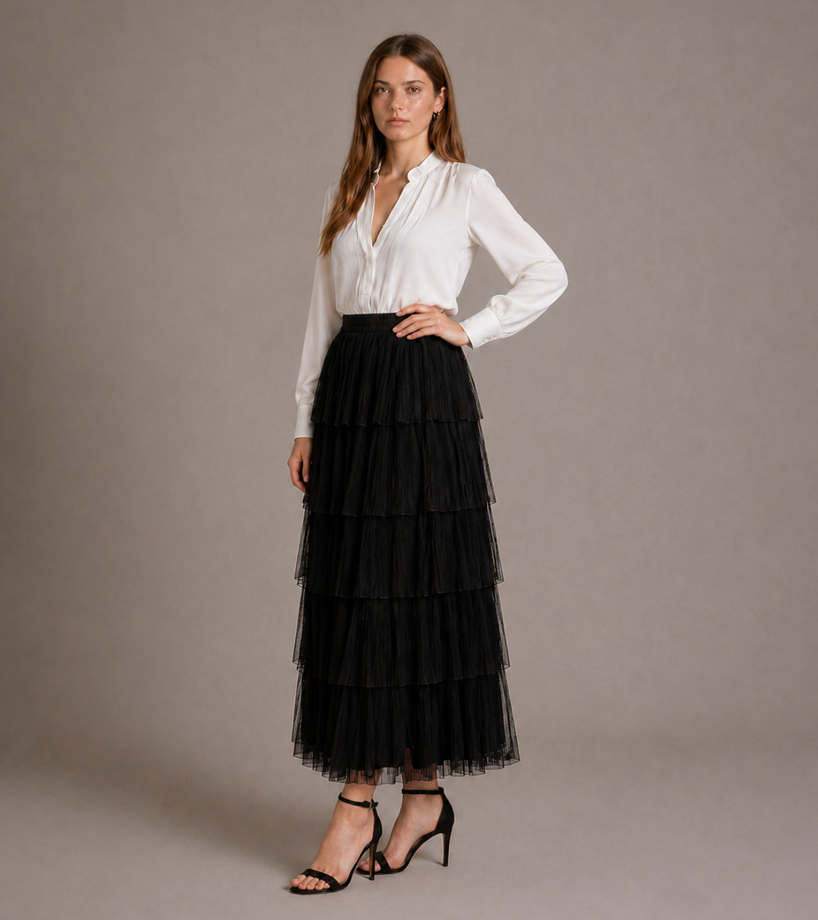 Layered Tulle Skirt