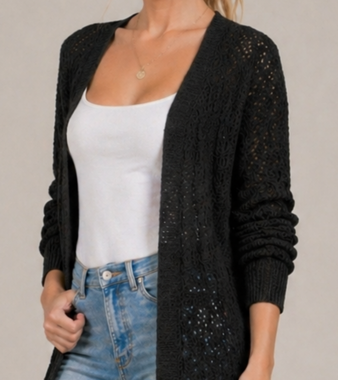 Longline Knit Cardigan