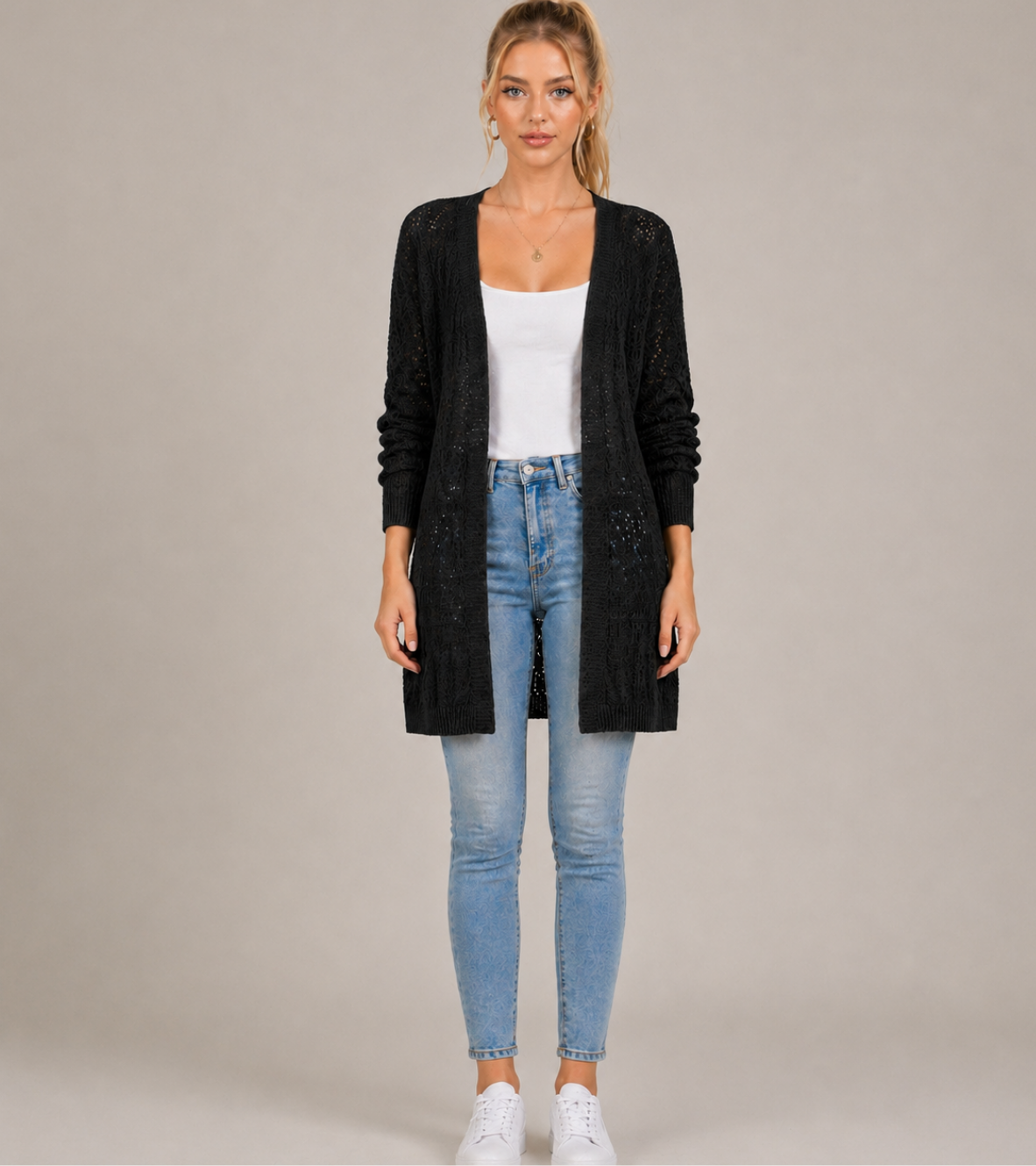 Longline Knit Cardigan