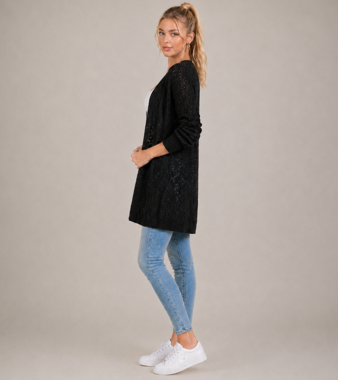 Longline Knit Cardigan