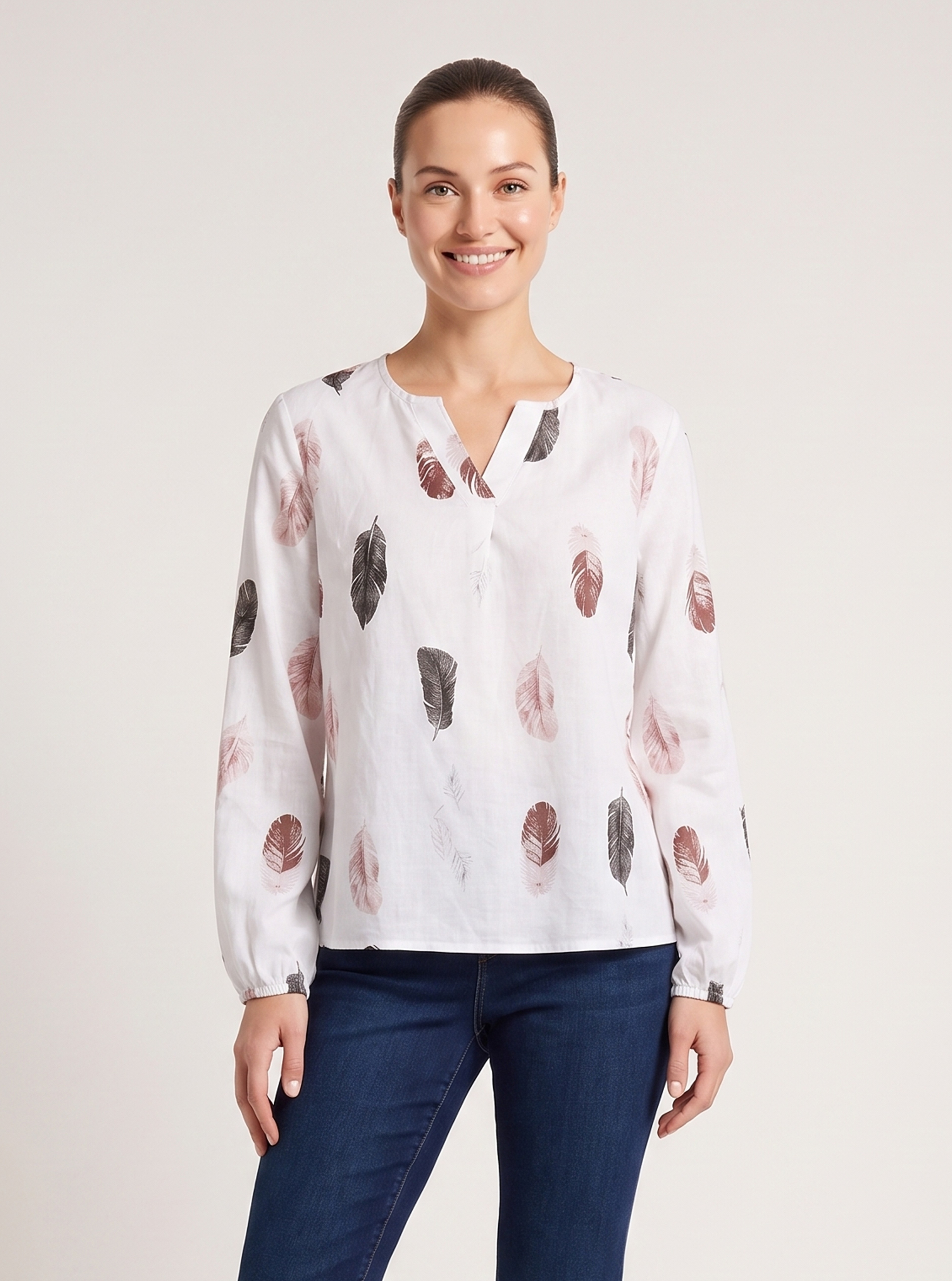 Relaxed Printed Blouse