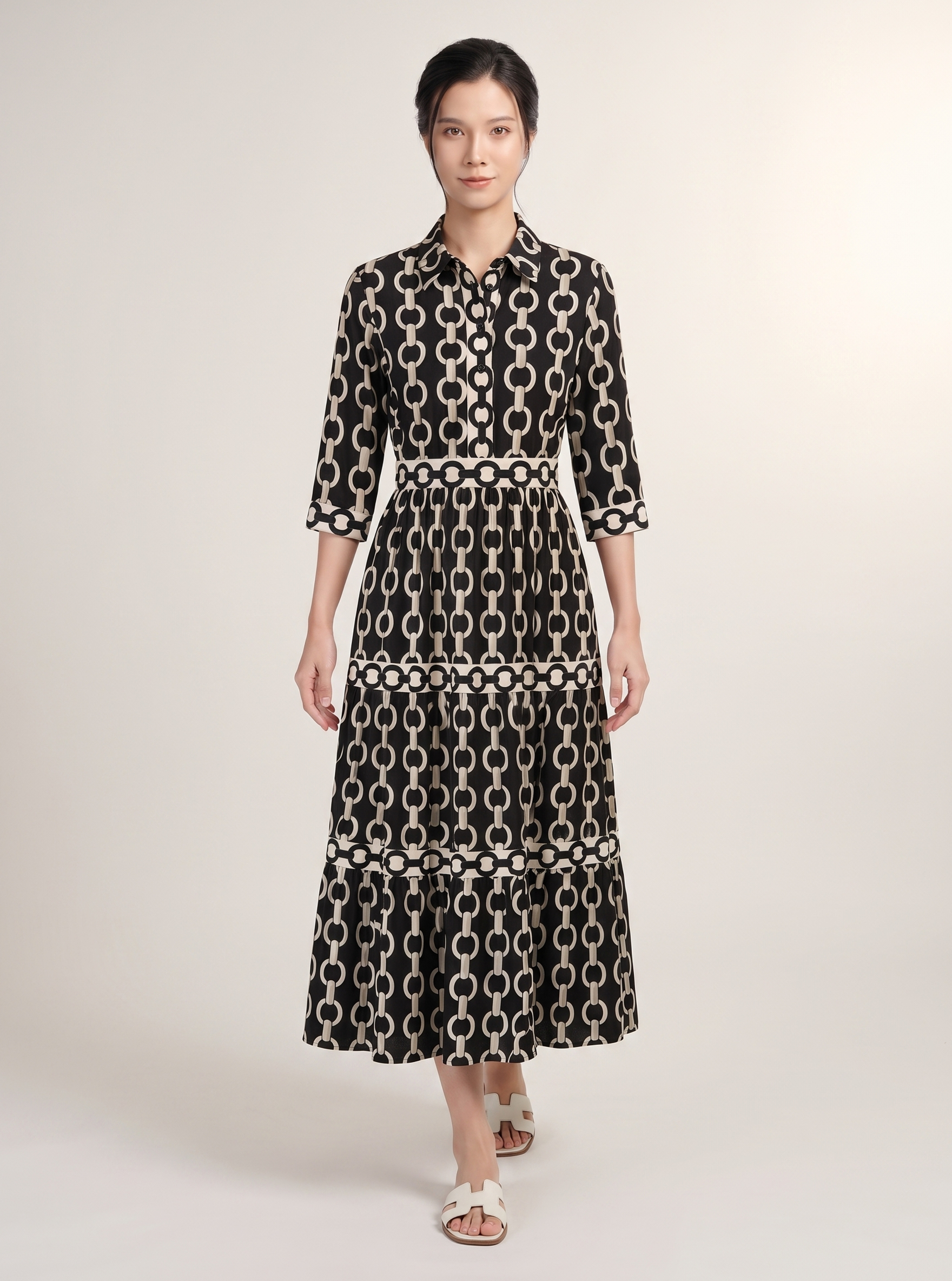 Statement Print Maxi Dress