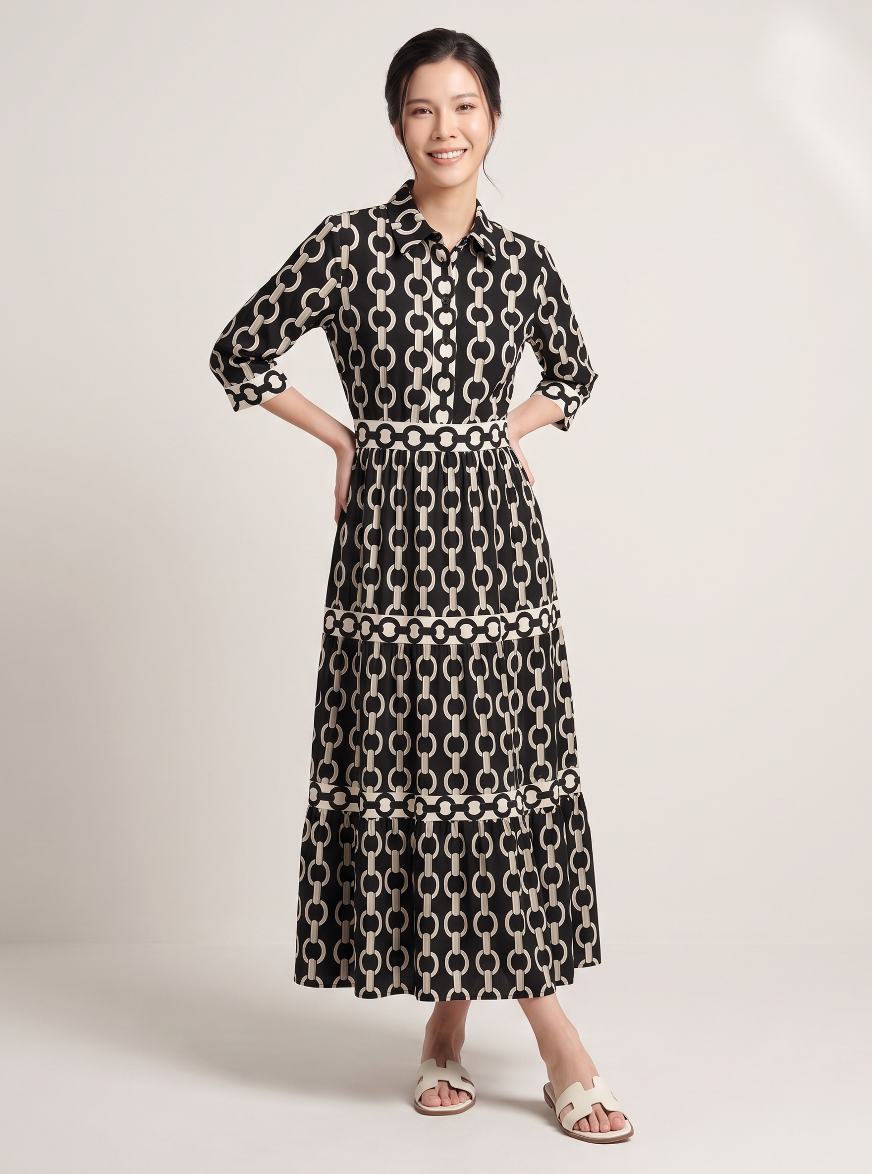 Statement Print Maxi Dress