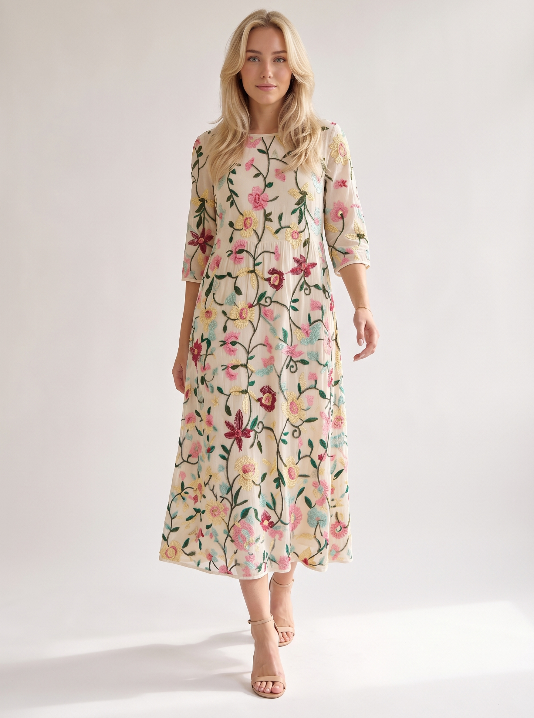 Botanical Midi Dress