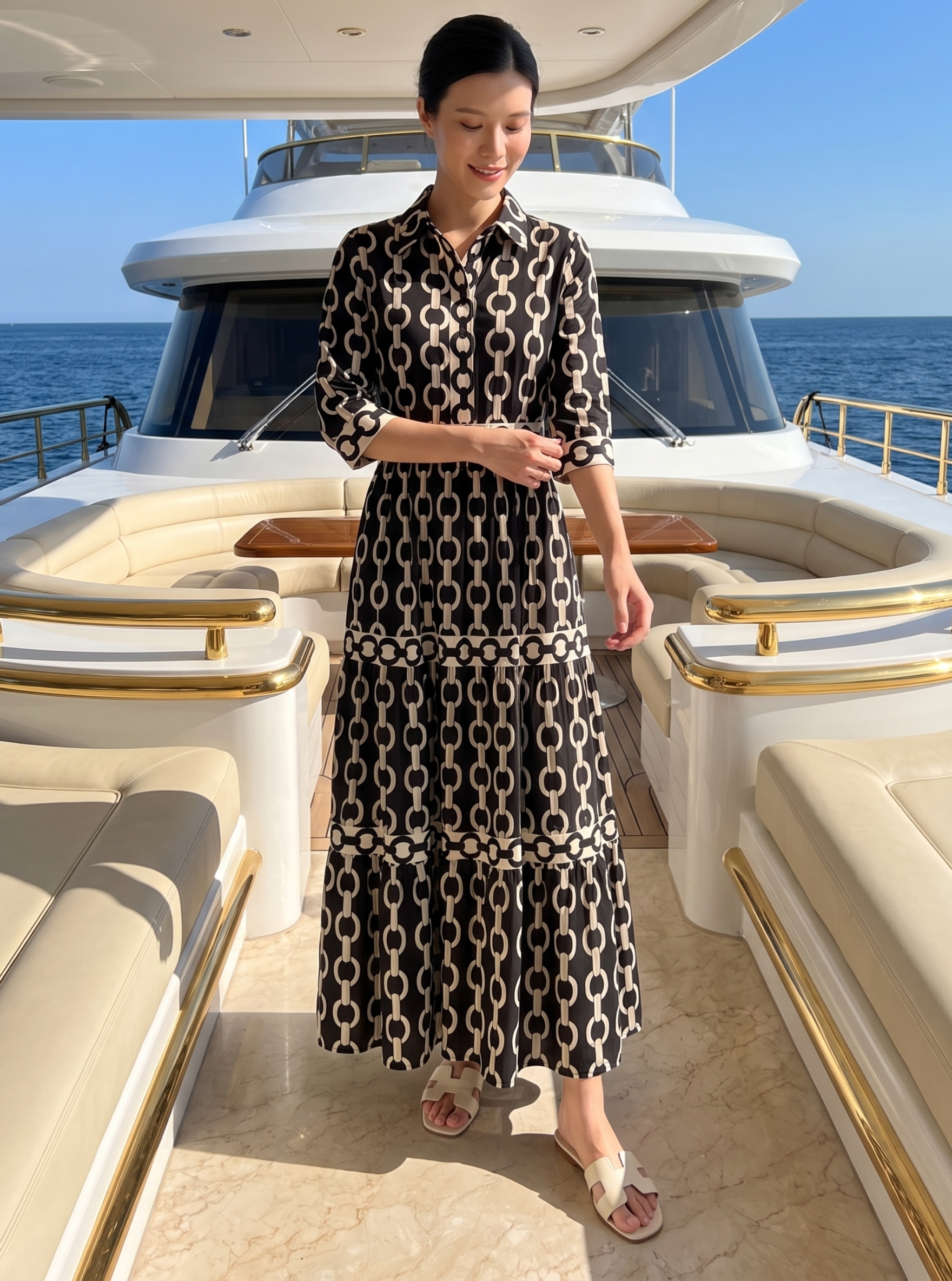 Statement Print Maxi Dress
