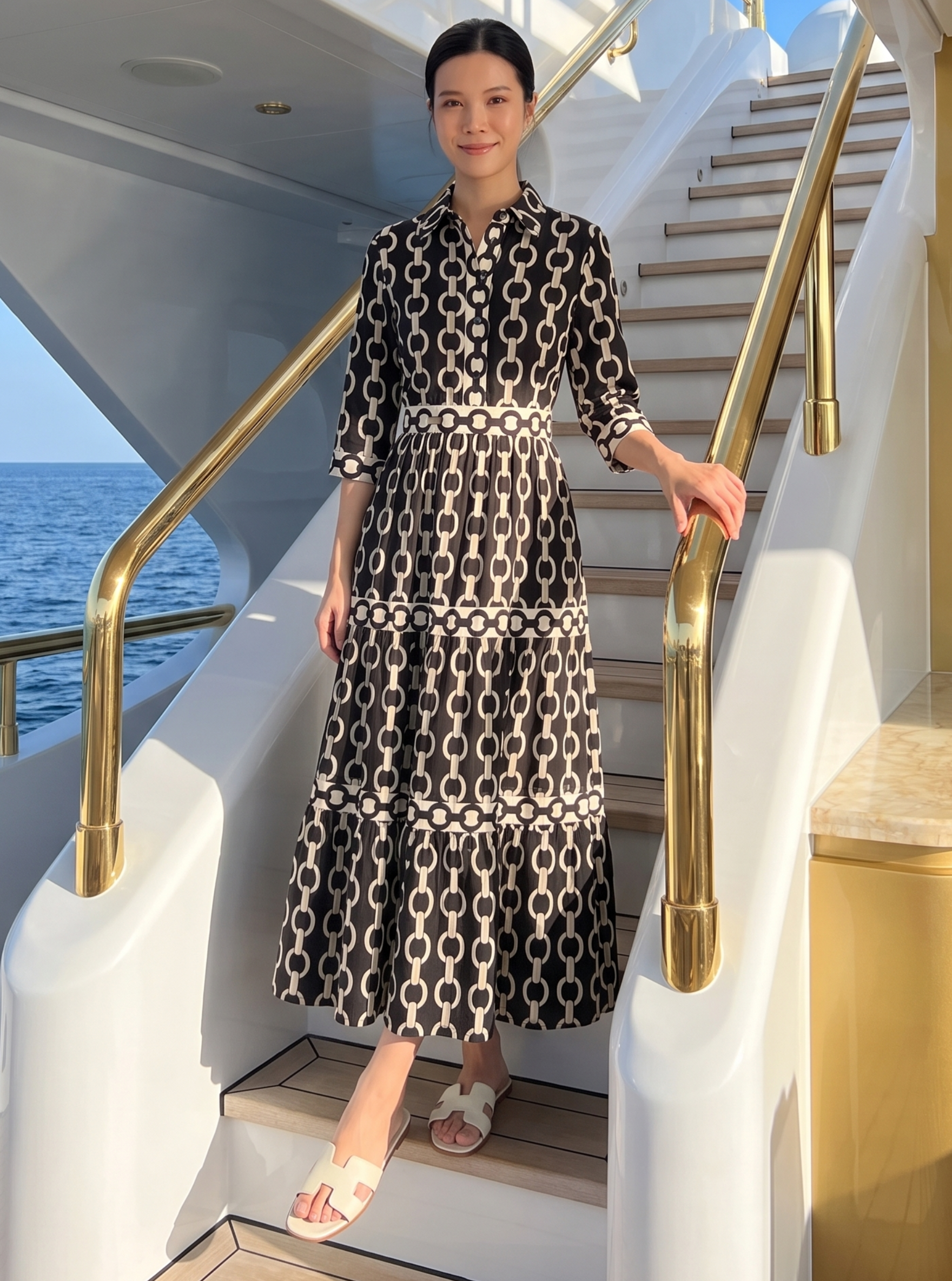 Statement Print Maxi Dress