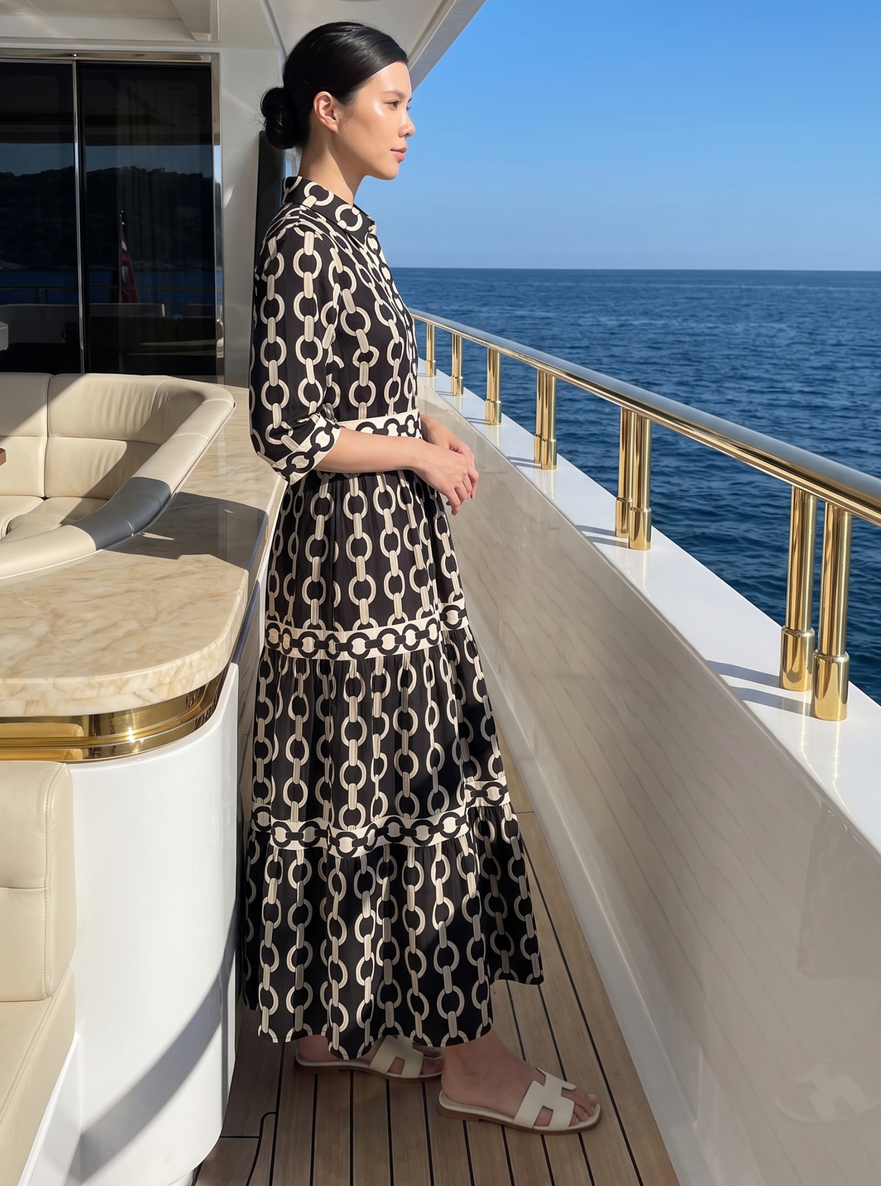 Statement Print Maxi Dress