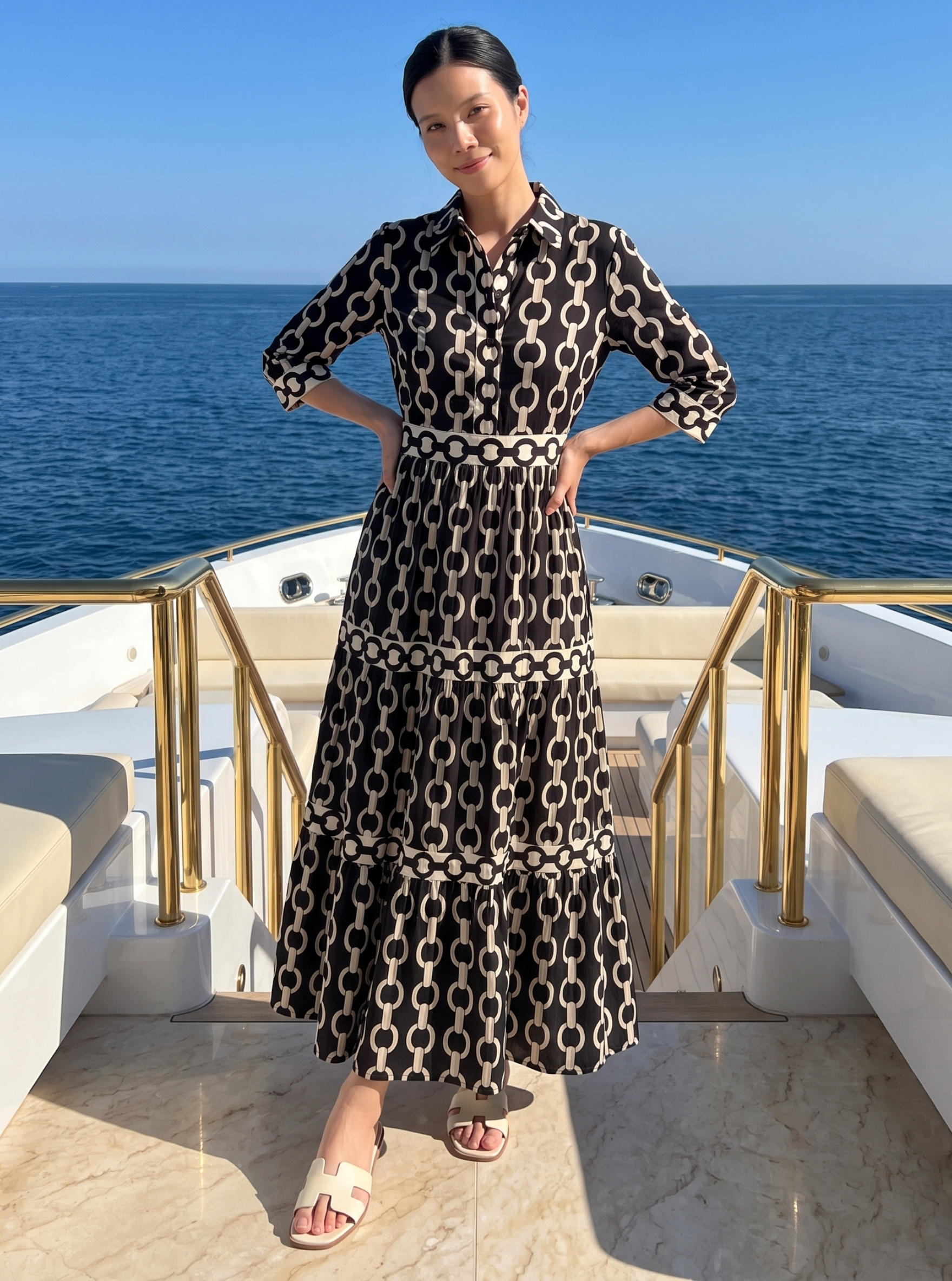 Statement Print Maxi Dress