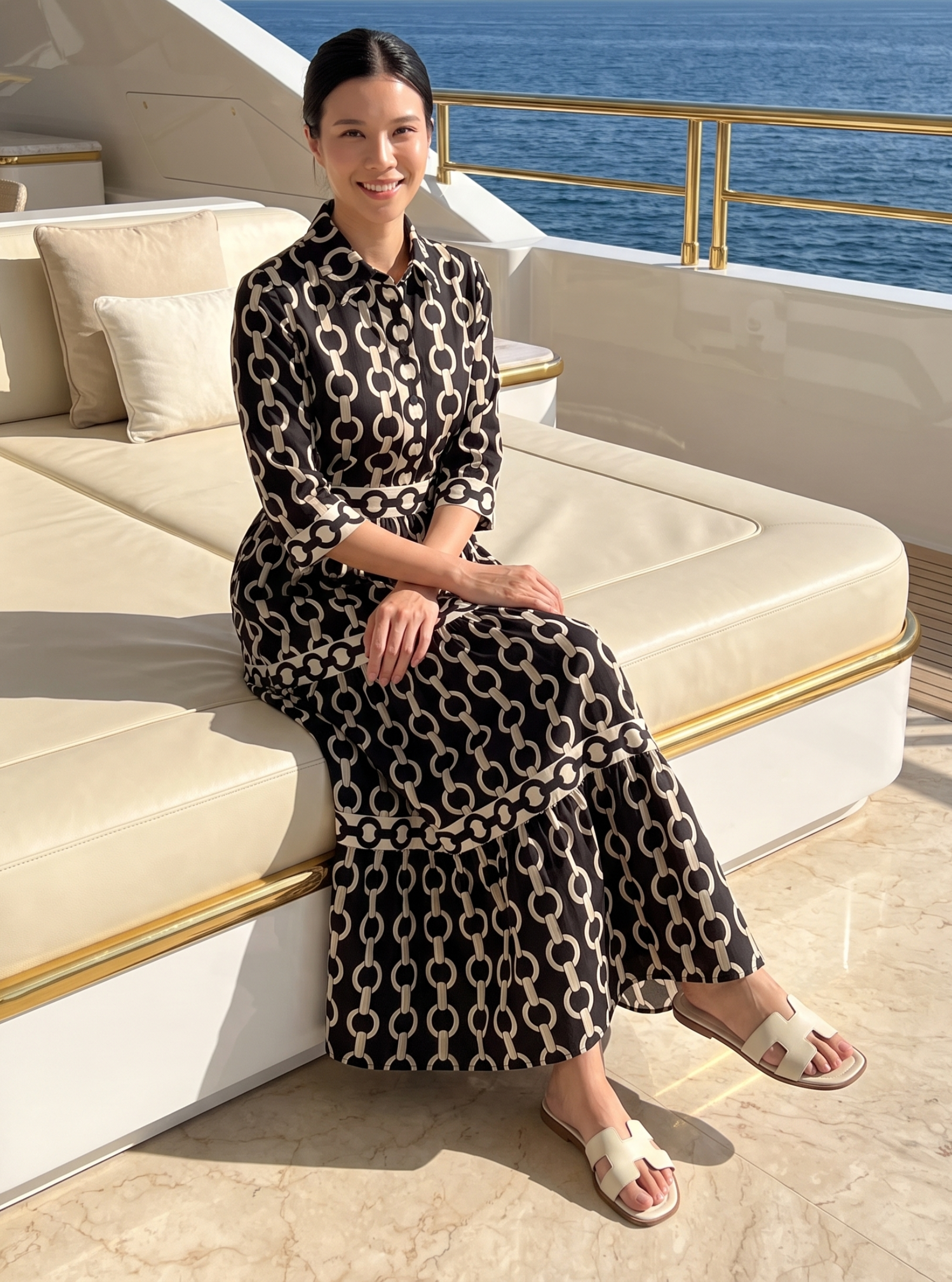 Statement Print Maxi Dress
