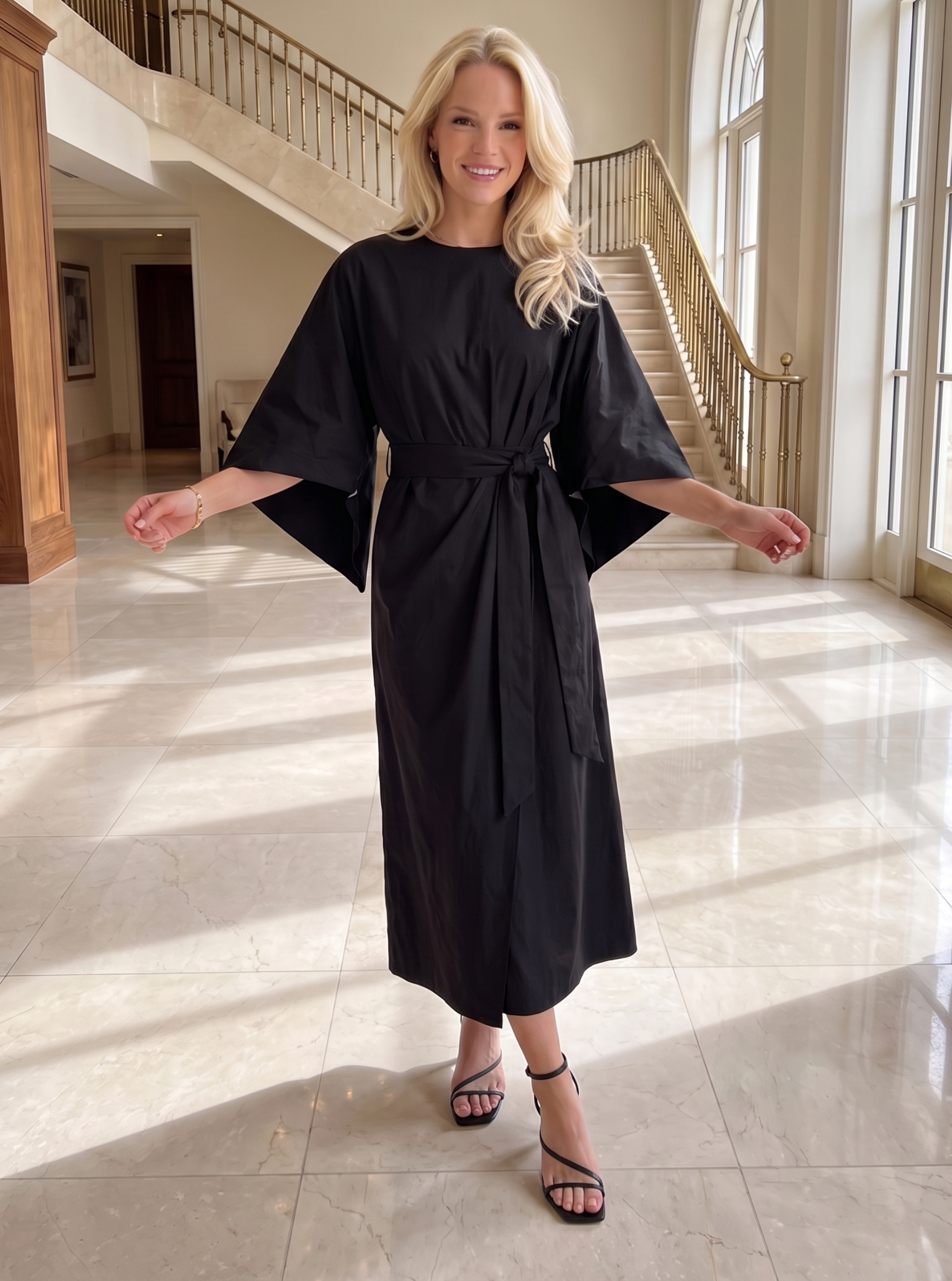Belted Maxi Dress